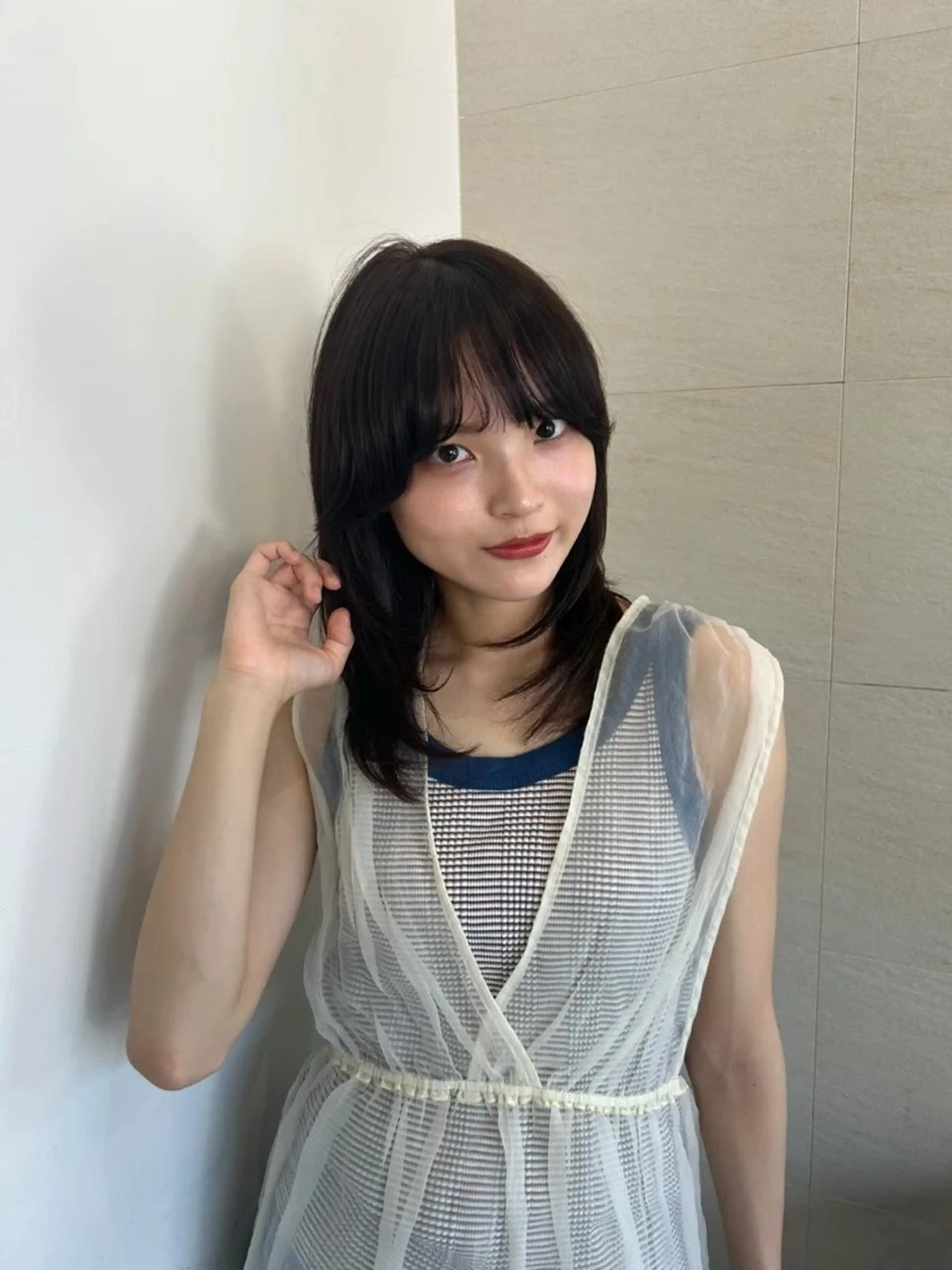 ミディアム ヘアカラー トリートメント 透け感color 🫧ruko🌿銀座のヘアスタイル