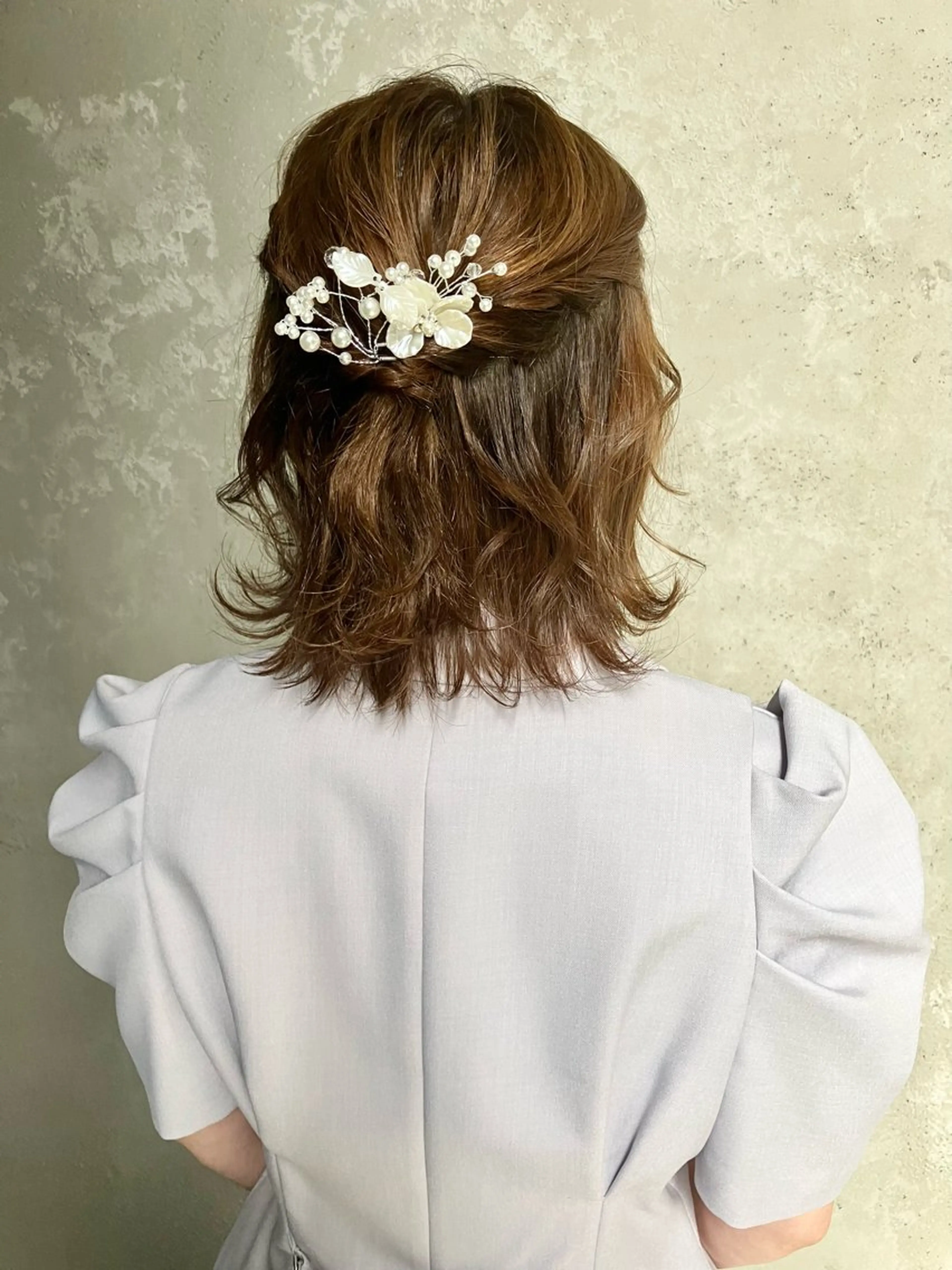 ミディアム カラー パーマ ヘアアレンジ メンズ キッズ ハーフアップ 子どものヘアアレンジ ミディアムパーマ メンズバレイヤージュ メンズブリーチ ヘアセット grand story/colulu渋谷2号店所属・【店長】miura 🤍coluluのヘアスタイル