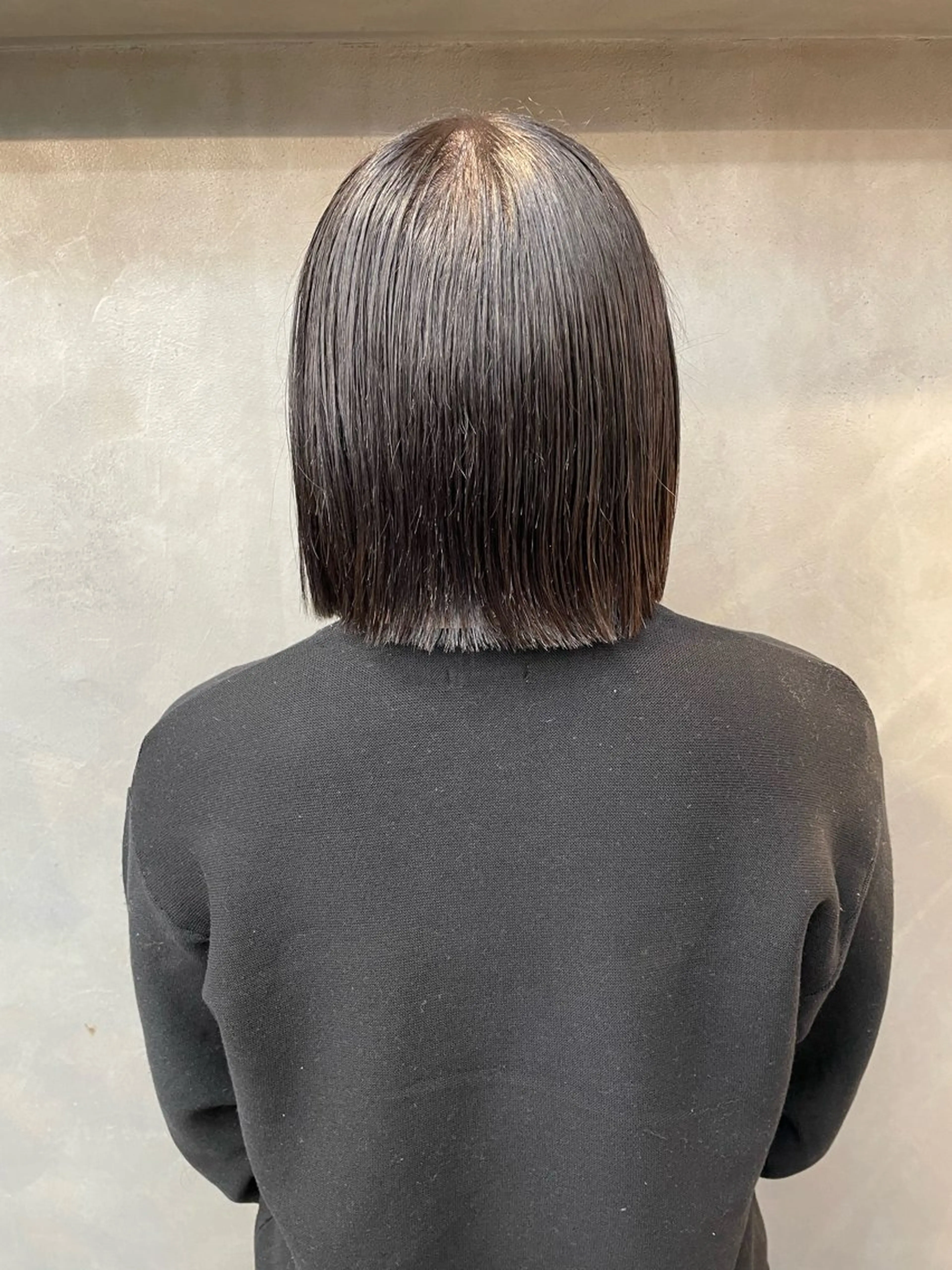 ミディアム ワンレンボブ ボブ TNB TOKYO所属・Insta 指名 No.1KURUMIのヘアスタイル