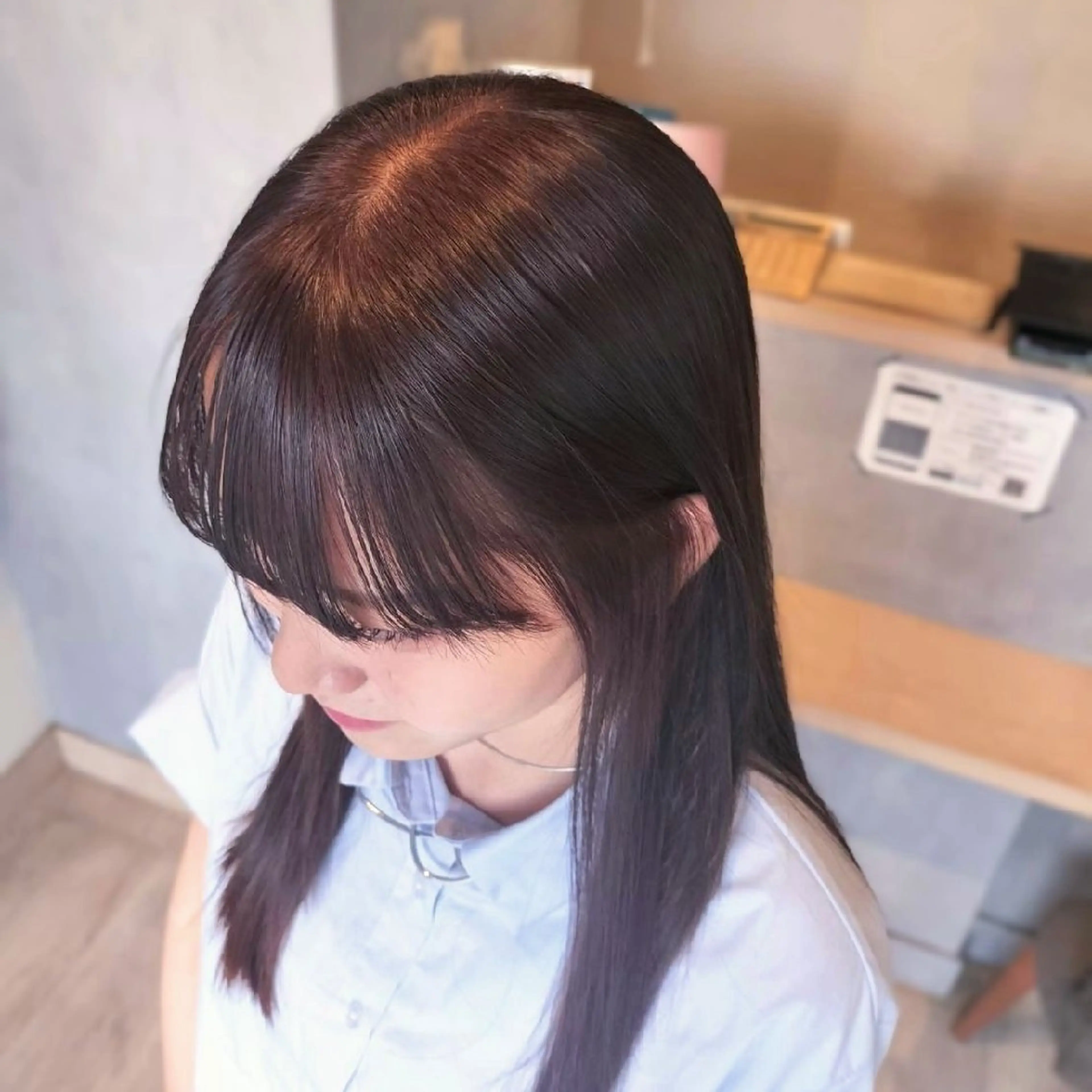 ロング カラー ヘアカラー ROCCO ひなこのヘアスタイル