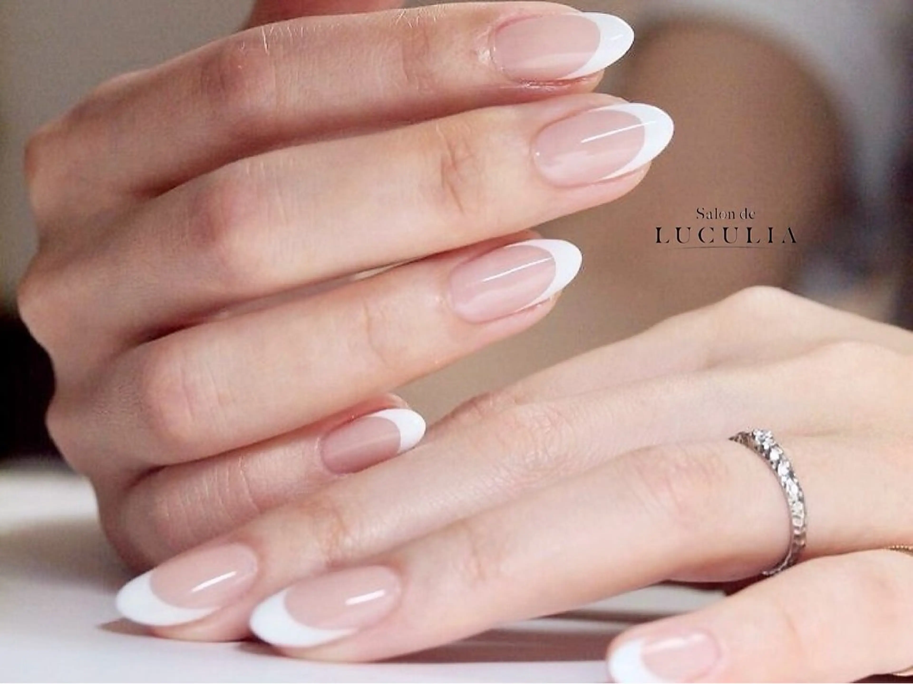 ネイル フレンチネイル ロングネイル salon de   LUCULIA所属・LUCULIA 渡邉のネイルデザイン