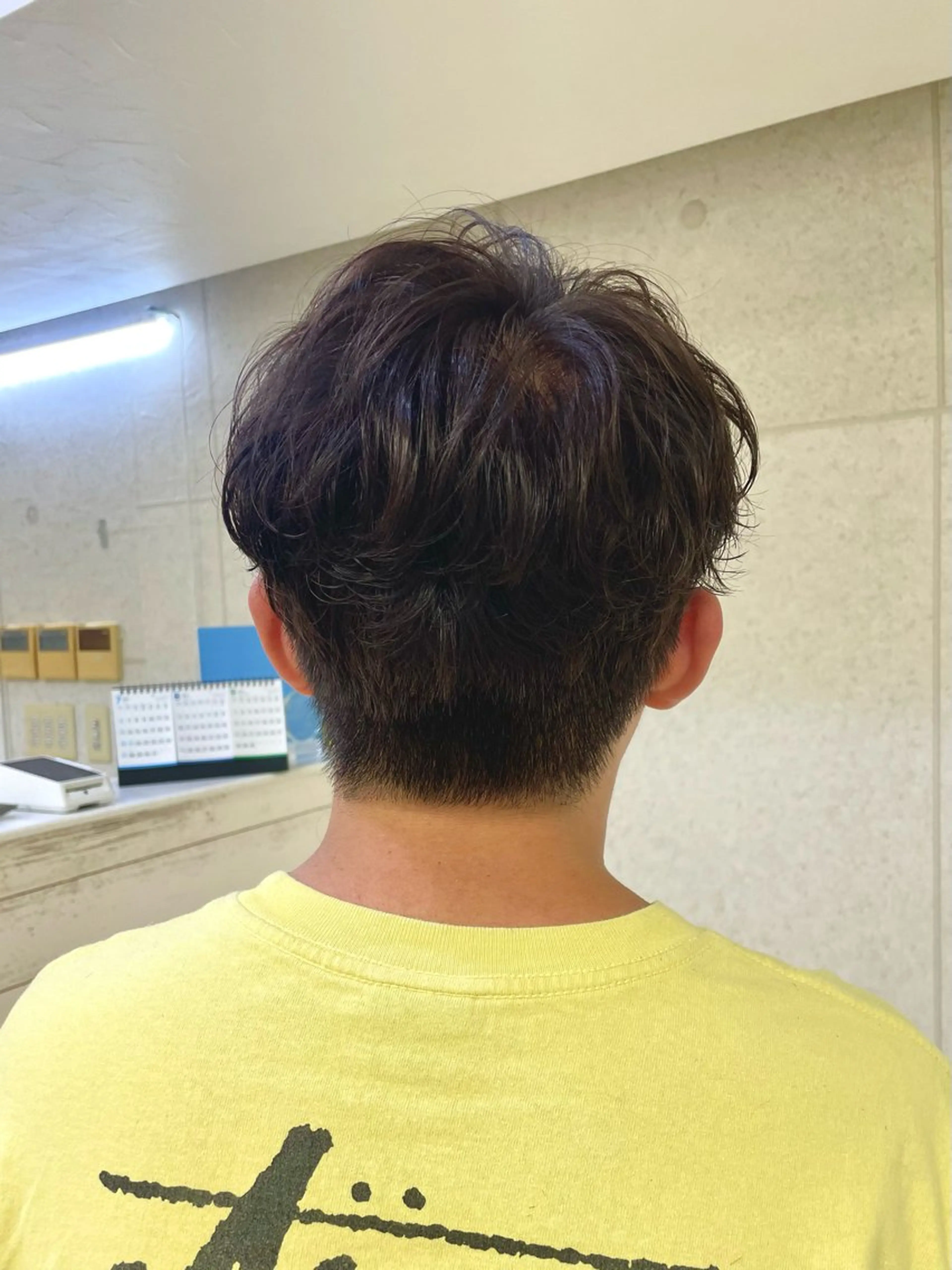ショート パーマ メンズ メンズパーマ ニュアンスパーマ カット パーマ 簡単スタイリングヘア 💫ﾖｺﾊｼのヘアスタイル