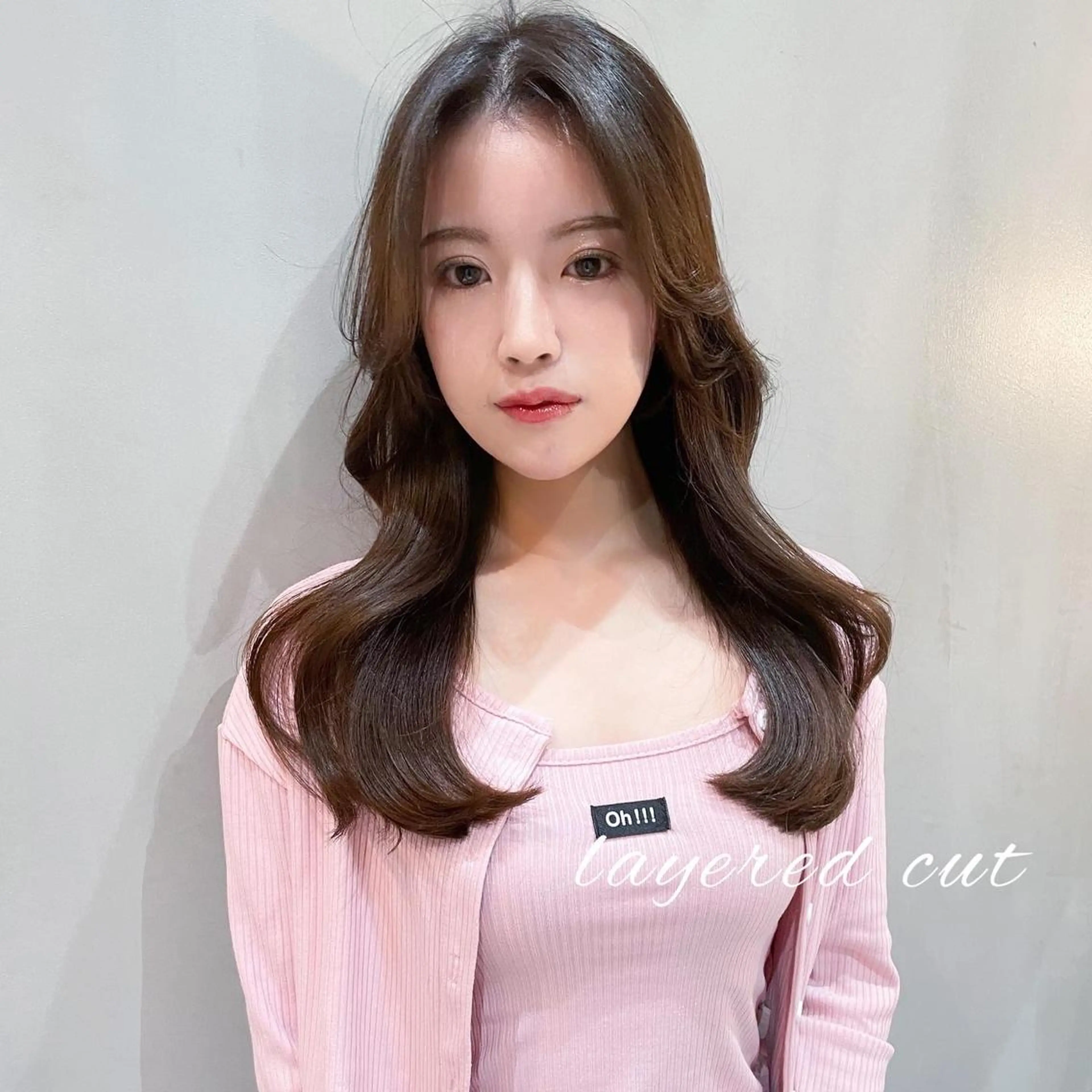 ロング くびれヘア 顔周りカット 韓国風ヘア レイヤーカット カット ヘアカラー トリートメント LOMA🇰🇷 銀座のヘアスタイル