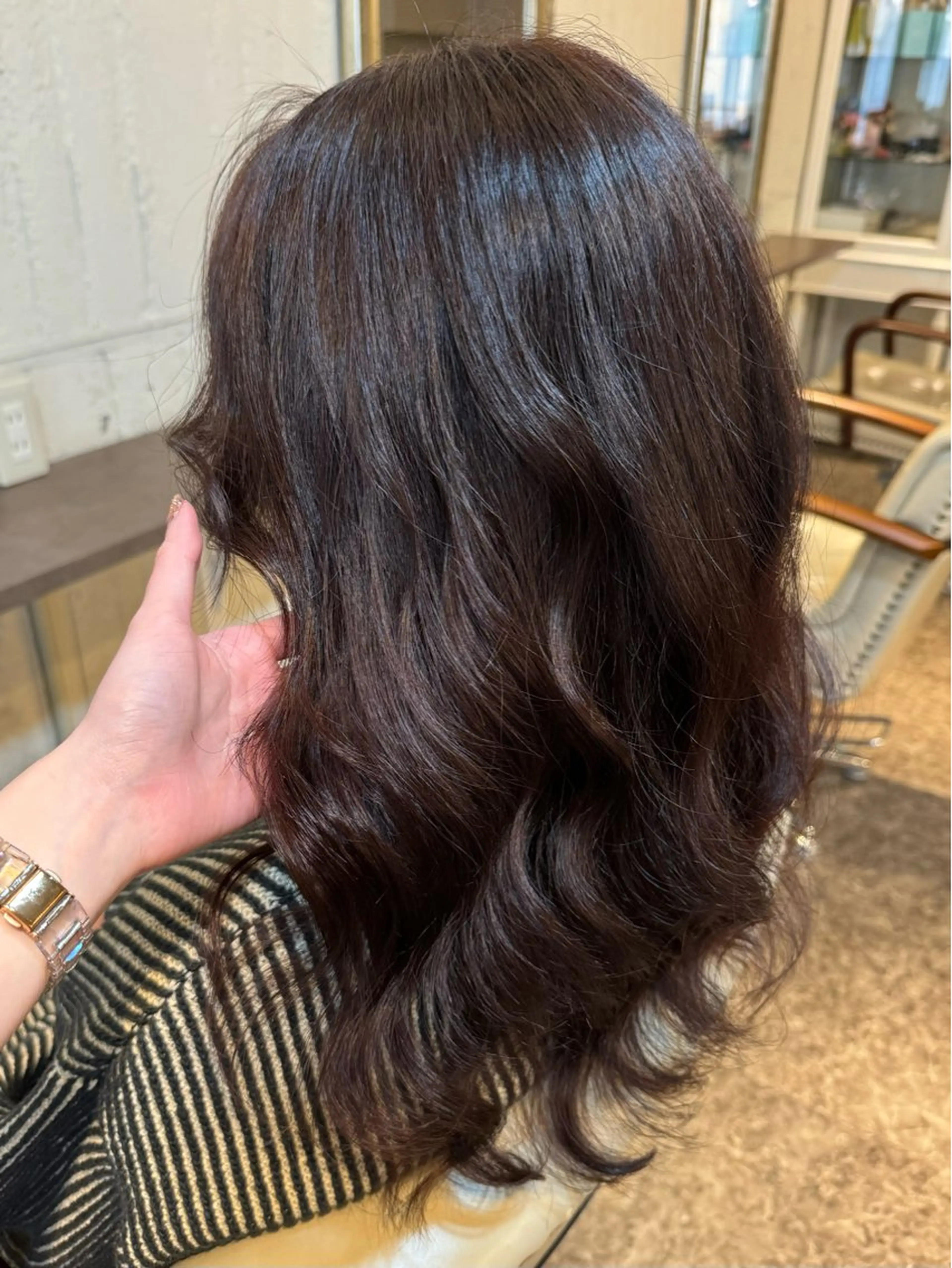 ロング カラー ブラウンカラー バイオレットカラー ヘアカラー 🌷MAYU 🌷のヘアスタイル
