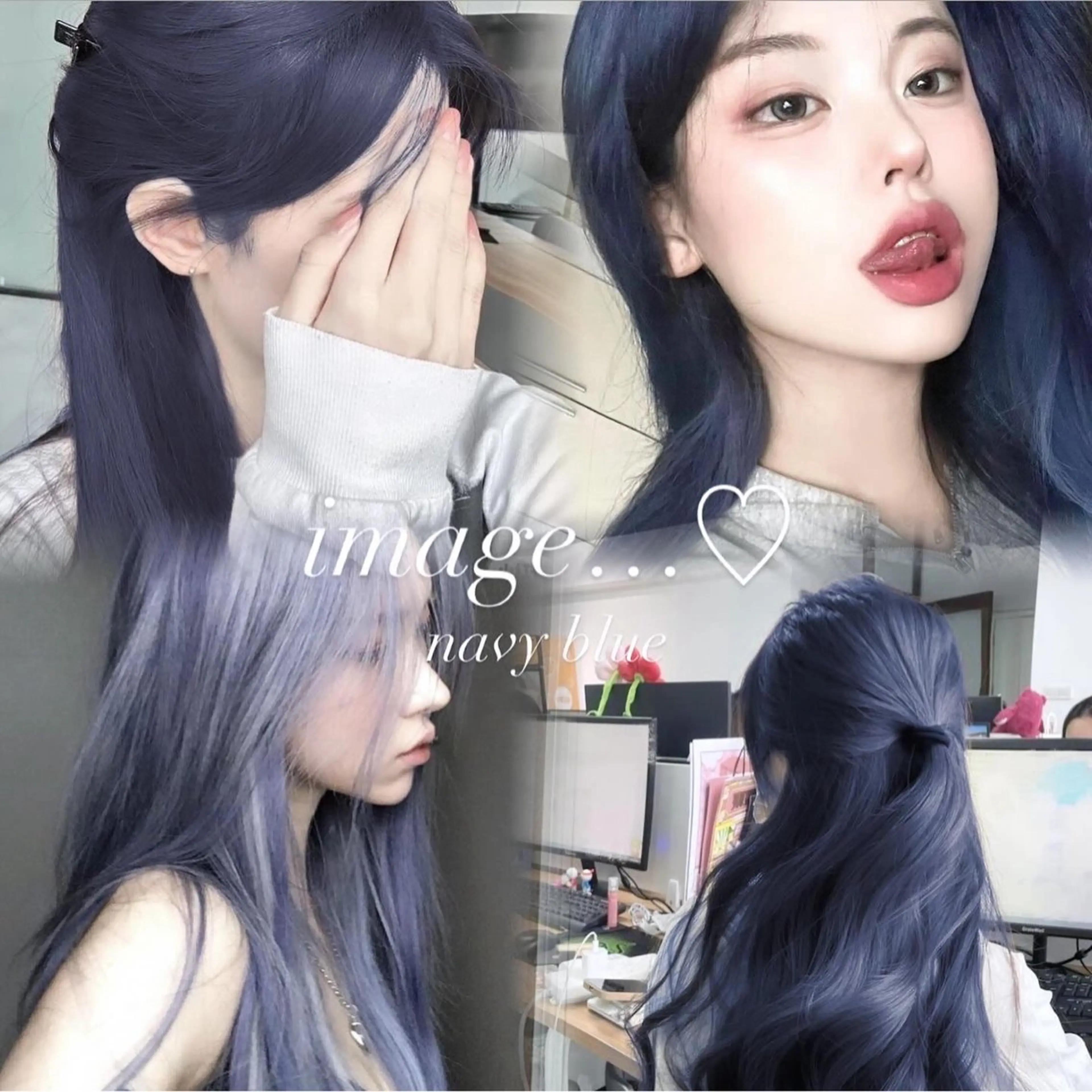 ロング カラー ヘアアレンジ ヘアカラー トリートメント ヘアセット 𝘳𝘺𝘰𝘬𝘢 ／髪質改善／韓国ヘアのヘアスタイル