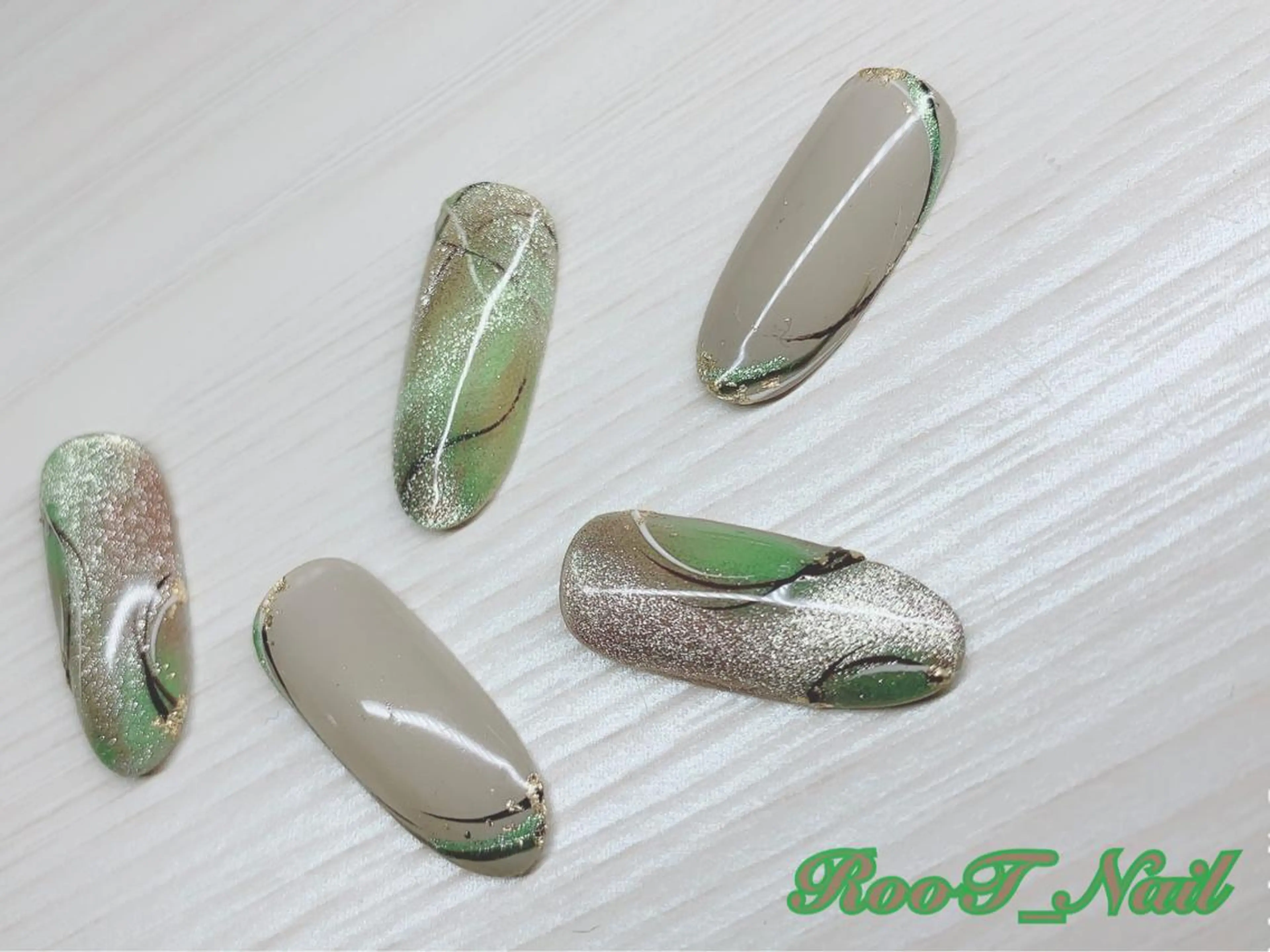 メンズ ネイル アートネイル ハンドネイル RooT Nailのネイルデザイン