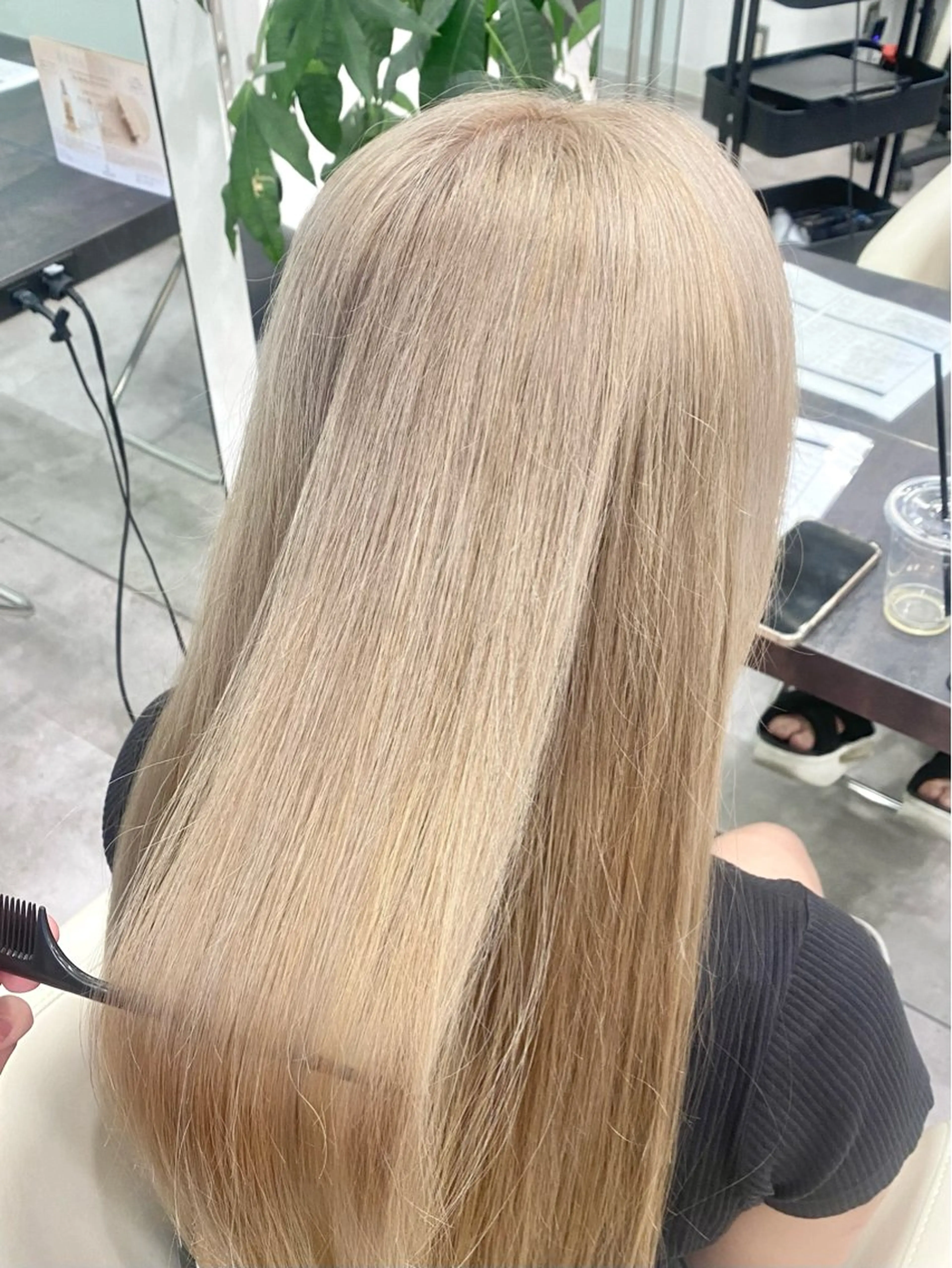 ロング カラー ヘアカラー トリートメント ハイトーン/髪質改善 🩶SUZUKA🩶のヘアスタイル