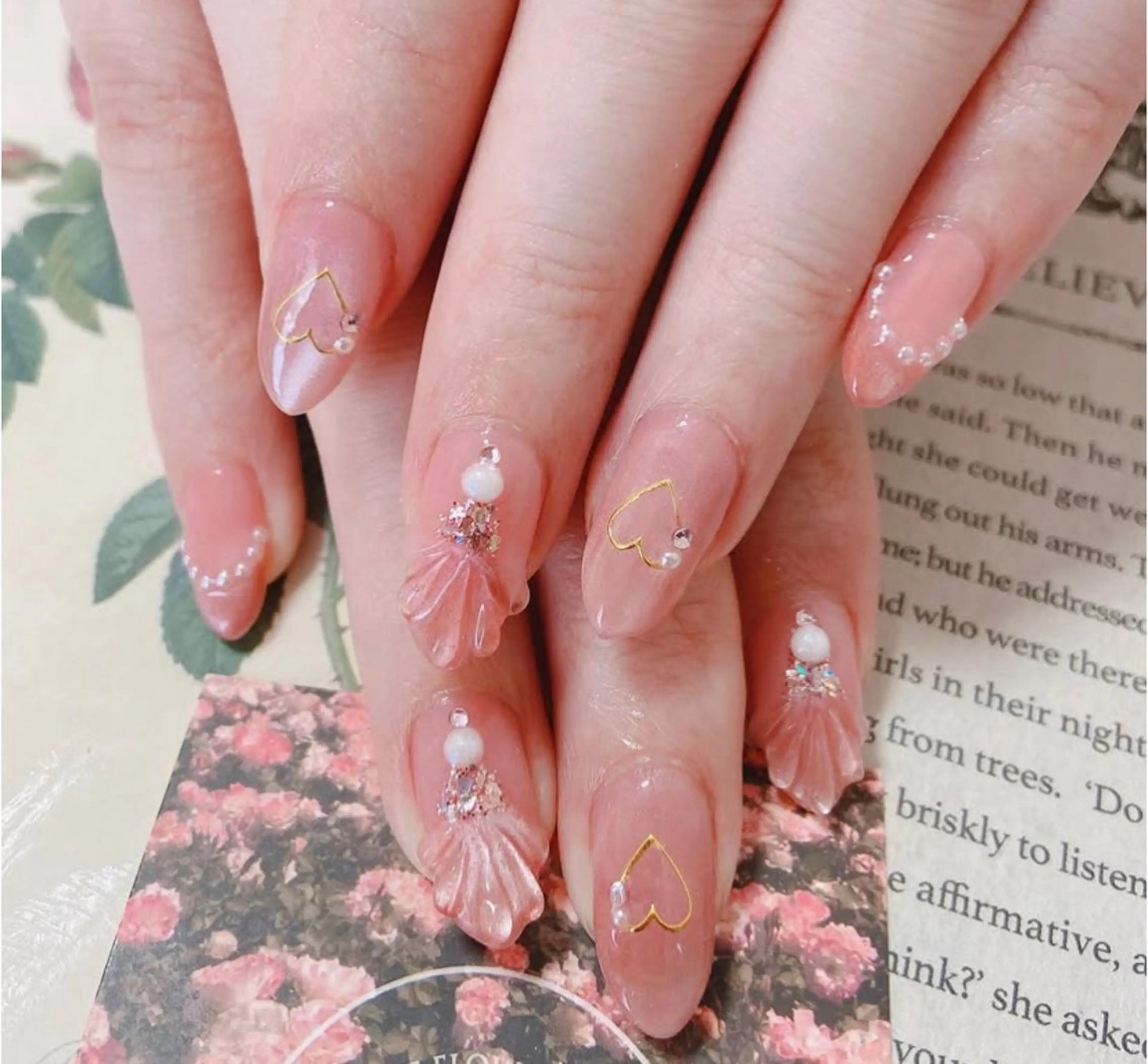 ネイル ピンク ぷっくりネイル ハンドネイル nail salon Berry所属・前田 りかのネイルデザイン