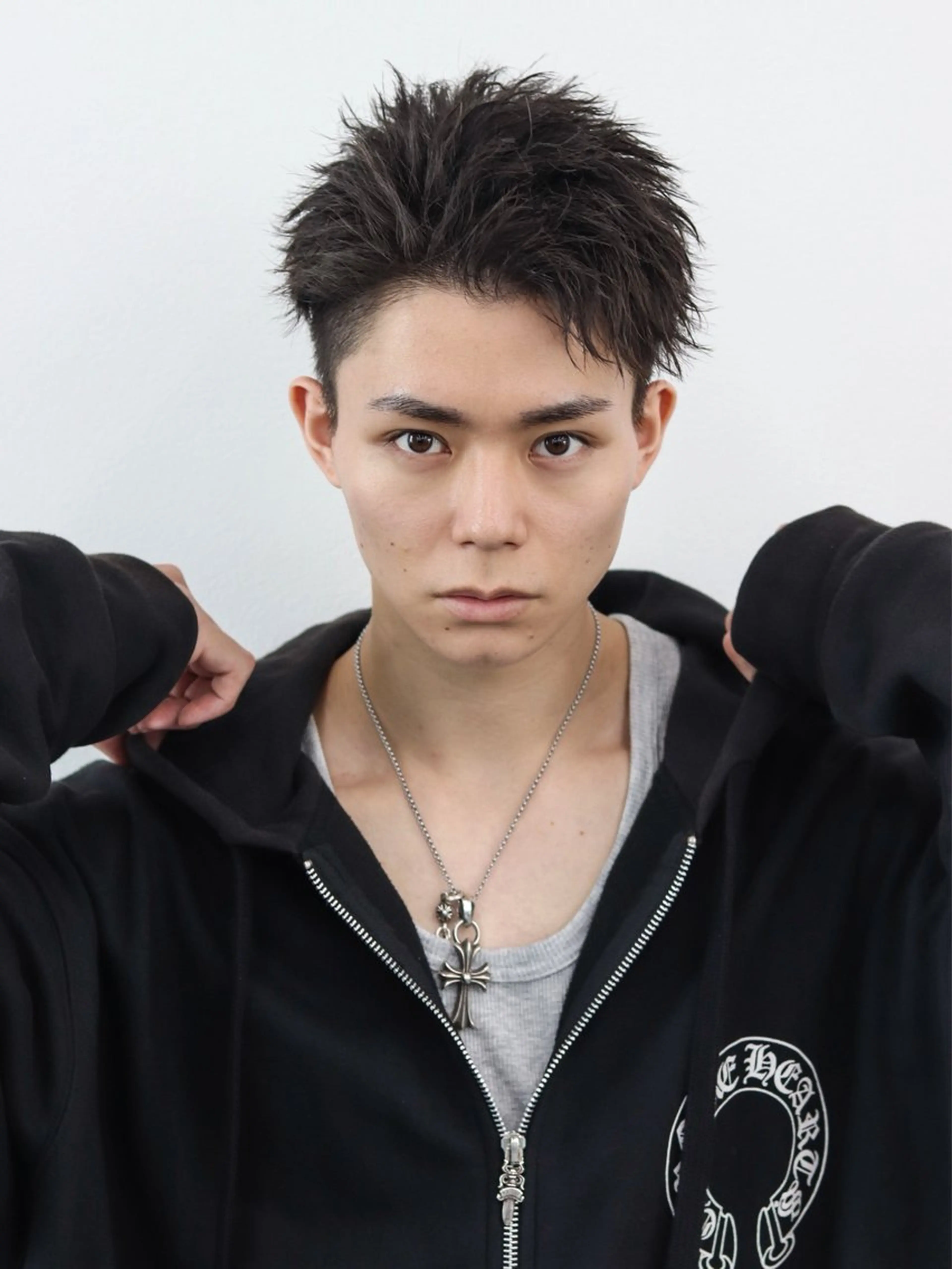 ショート カラー パーマ メンズ カット パーマ トリートメント シースルーマッシュ/ メンズ/KYOHEIのヘアスタイル