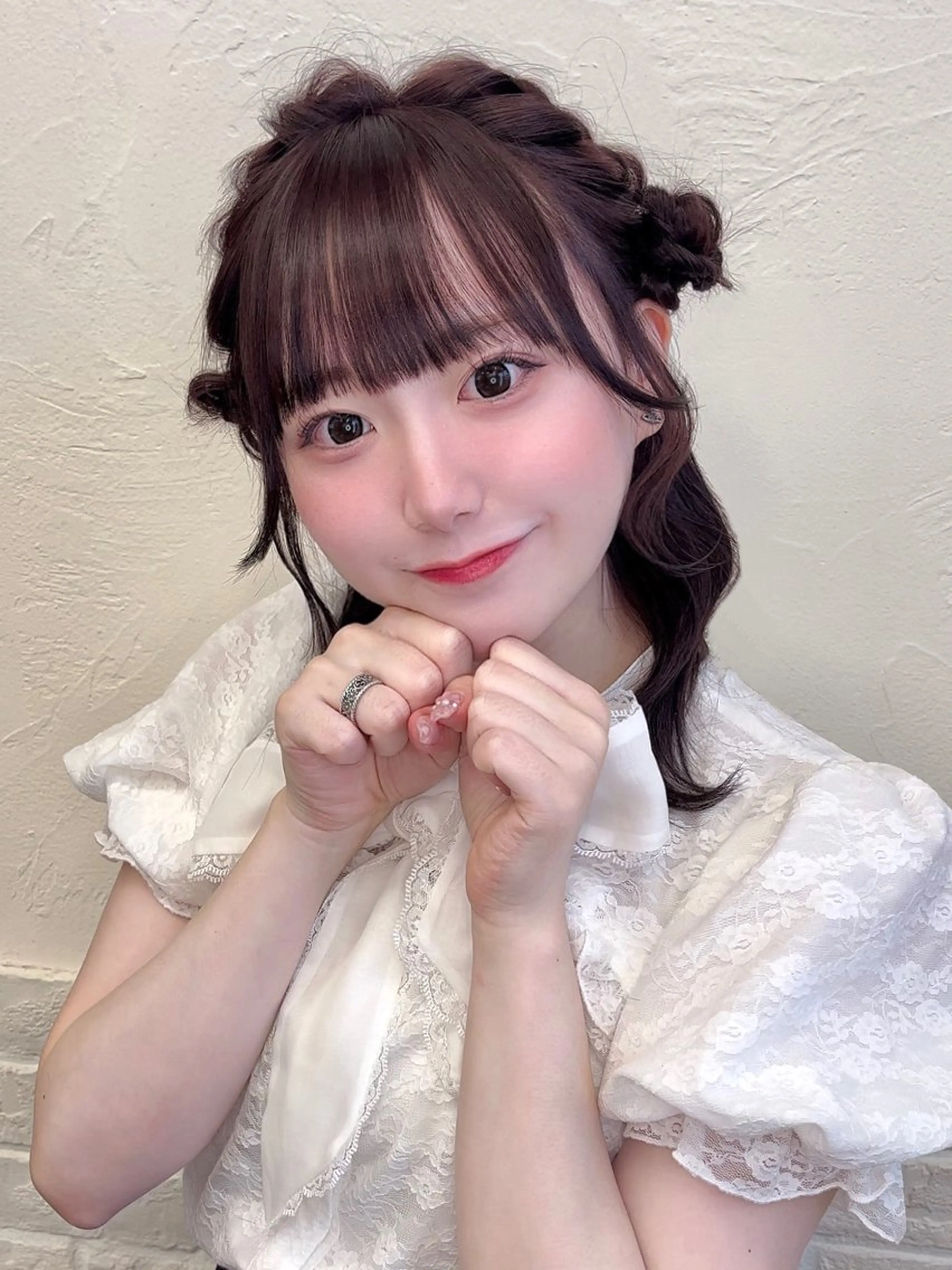 ミディアム カラー パーマ ヘアアレンジ 🎀暖色/ピンク/レ イヤー🎀maiのヘアスタイル