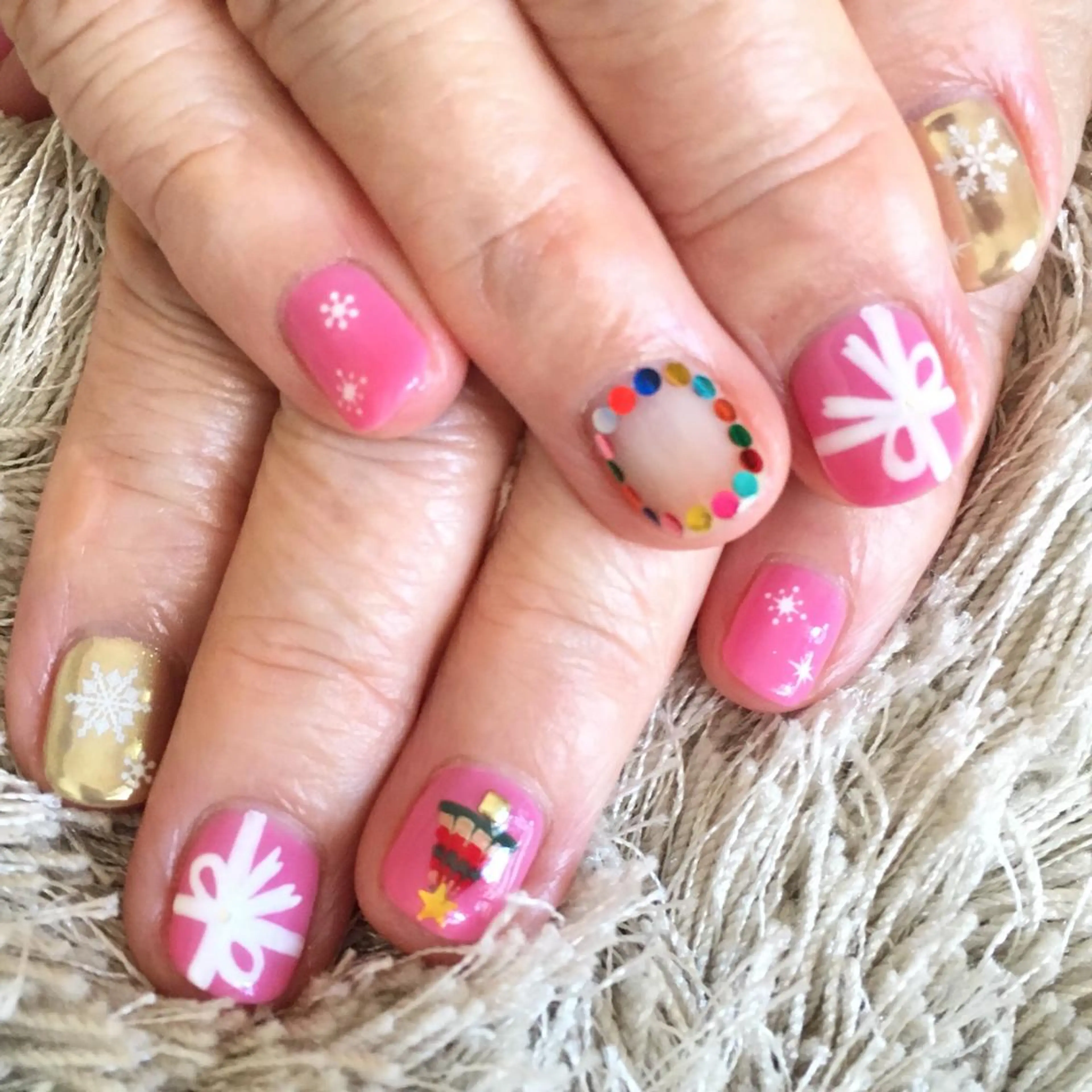 ネイル 冬ネイル クリスマス A-nail エーネイル所属・M. ERIのネイルデザイン