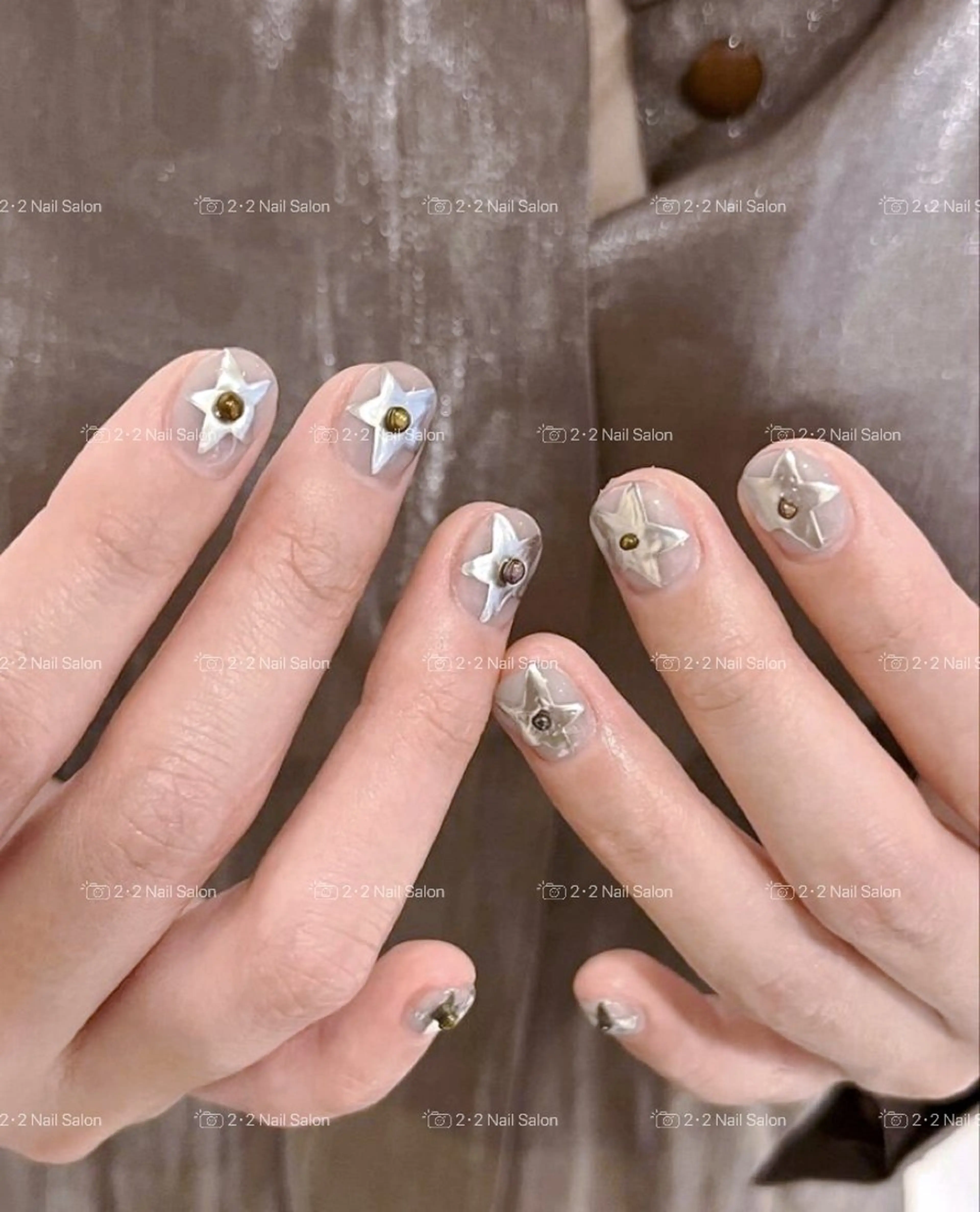 ネイル ハンドネイル 🦋y y Nail 🤍のネイルデザイン