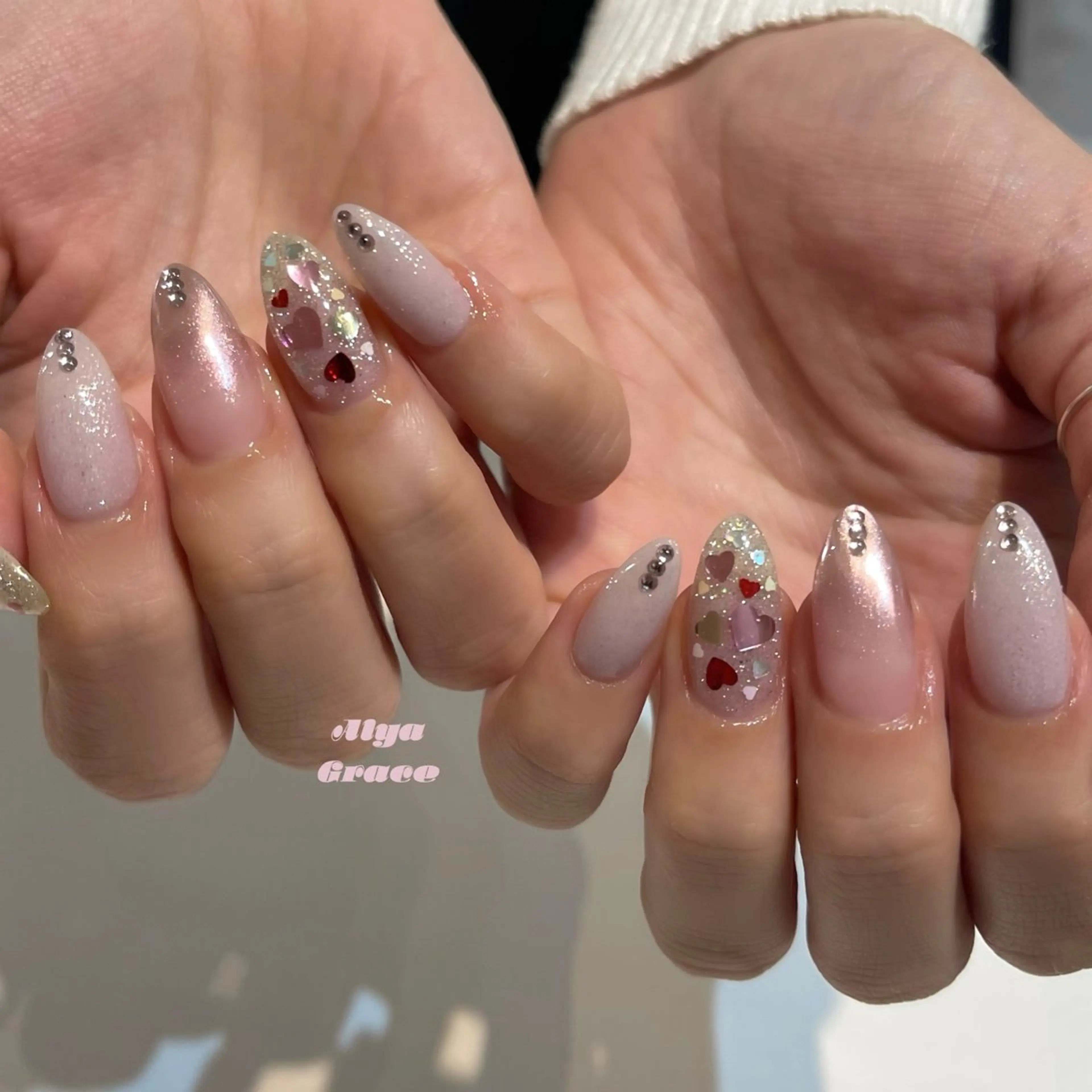 ネイル ハンドネイル alya grace 上野/韓国ネイルのネイルデザイン