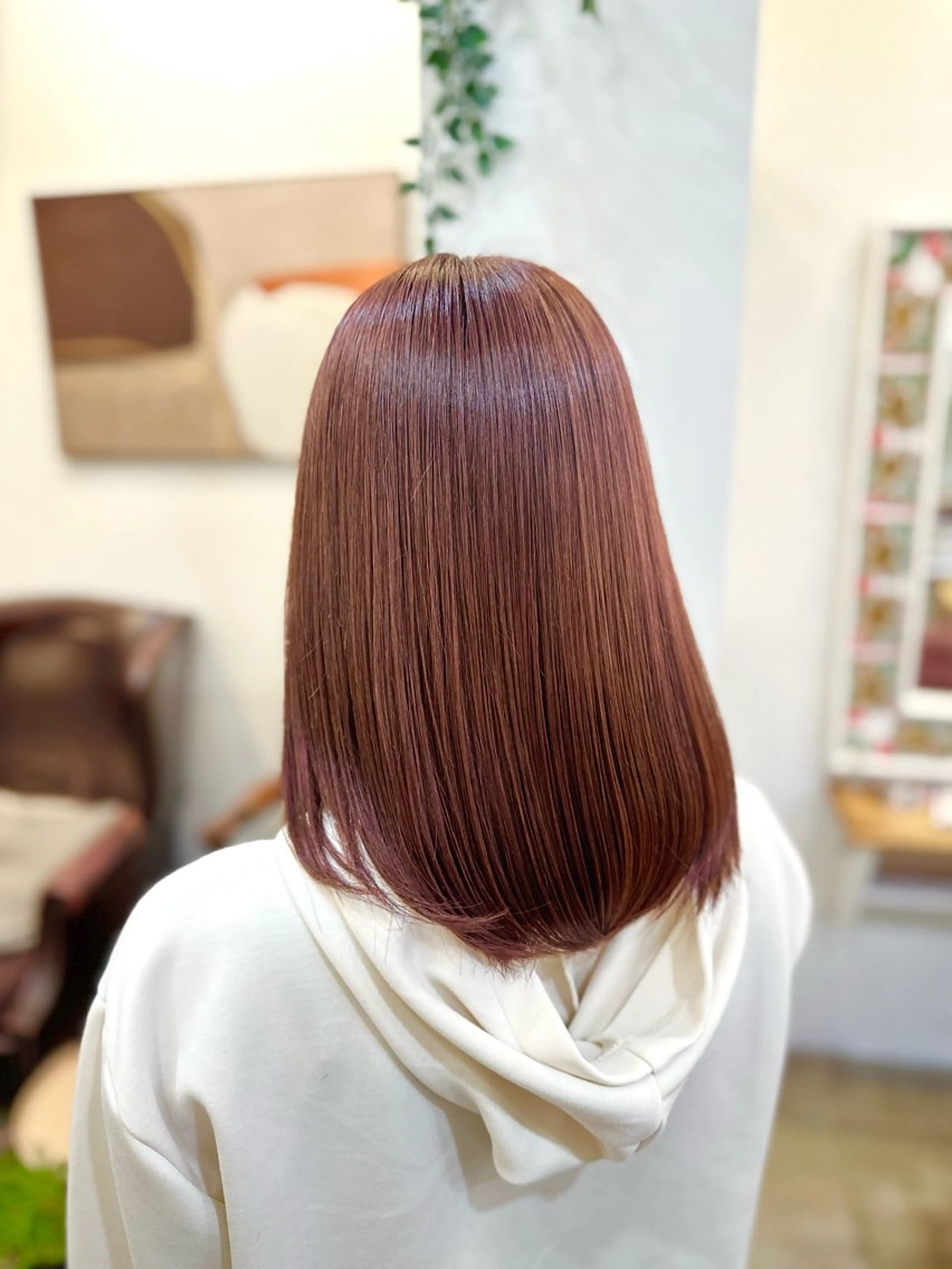 セミロング カラー ヘアカラー トリートメント 村上 滉弥のヘアスタイル