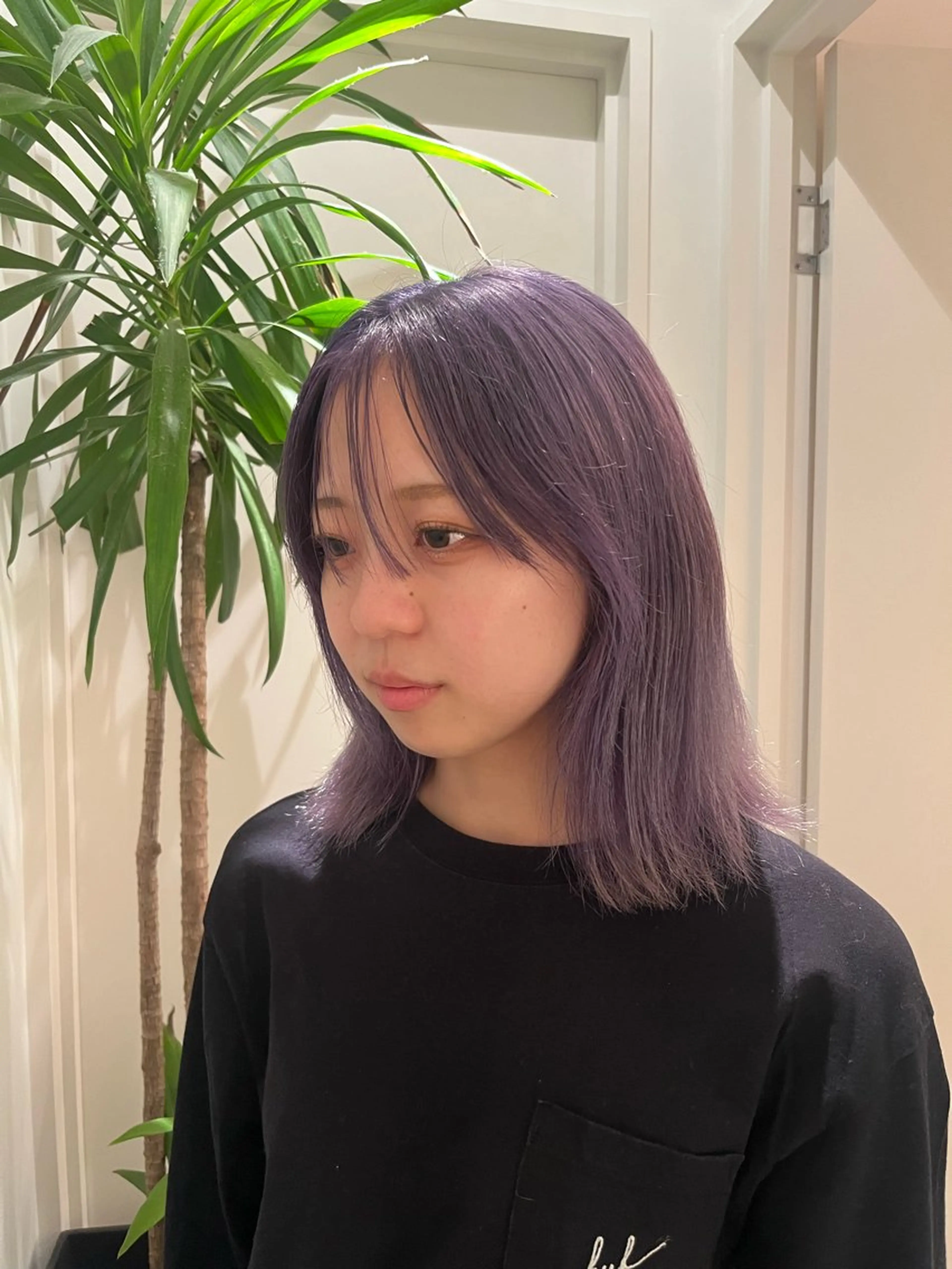 ミディアム カラー バイオレットカラー tricca daikanyama所属・レイヤーカット/ボブ ❄️長尾朋弥❄️のヘアスタイル