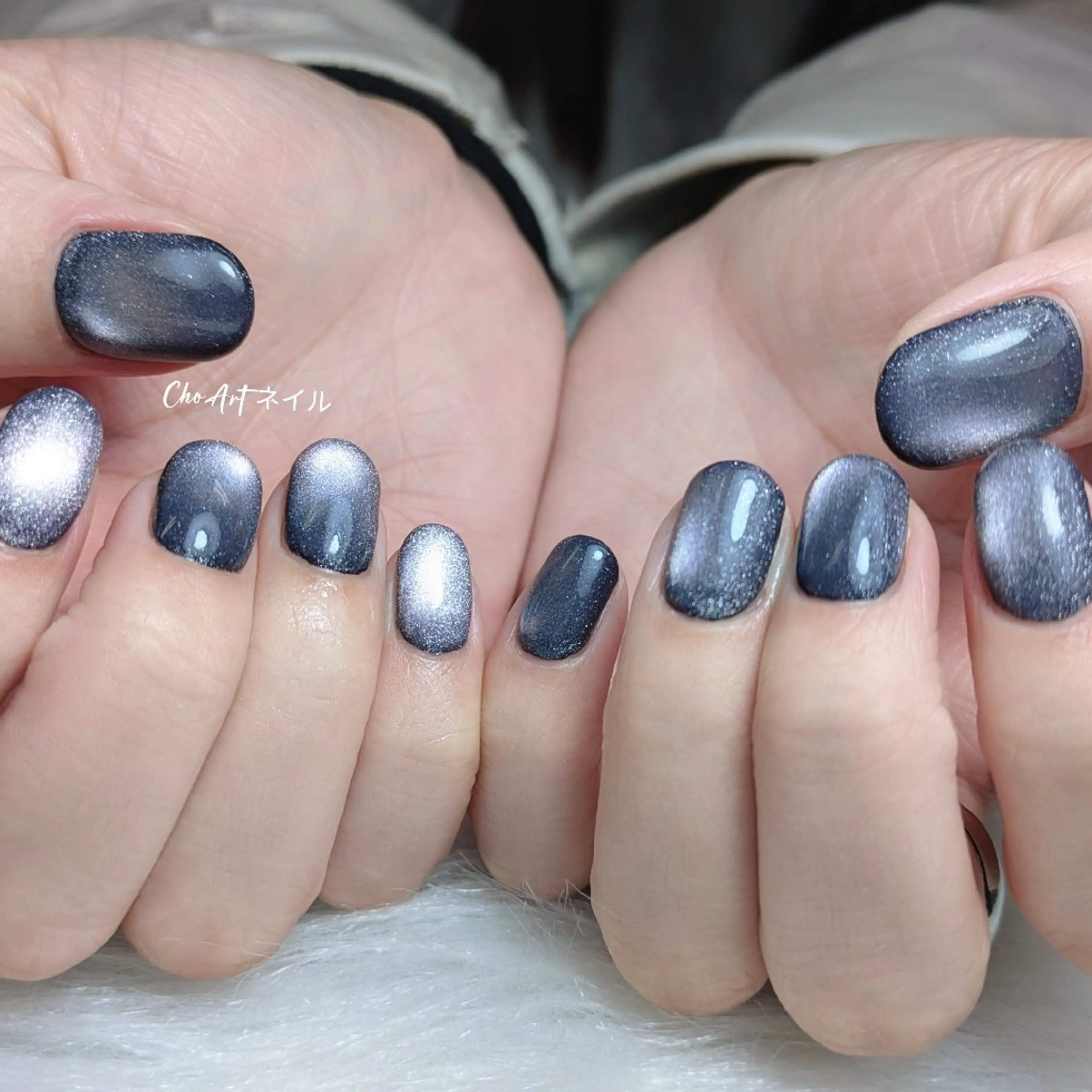 ネイル アートネイル キラキラネイル ラメ(グリッター) マグネットネイル ミラーネイル Cho Artネイル所属・Cho Art ネイルのネイルデザイン