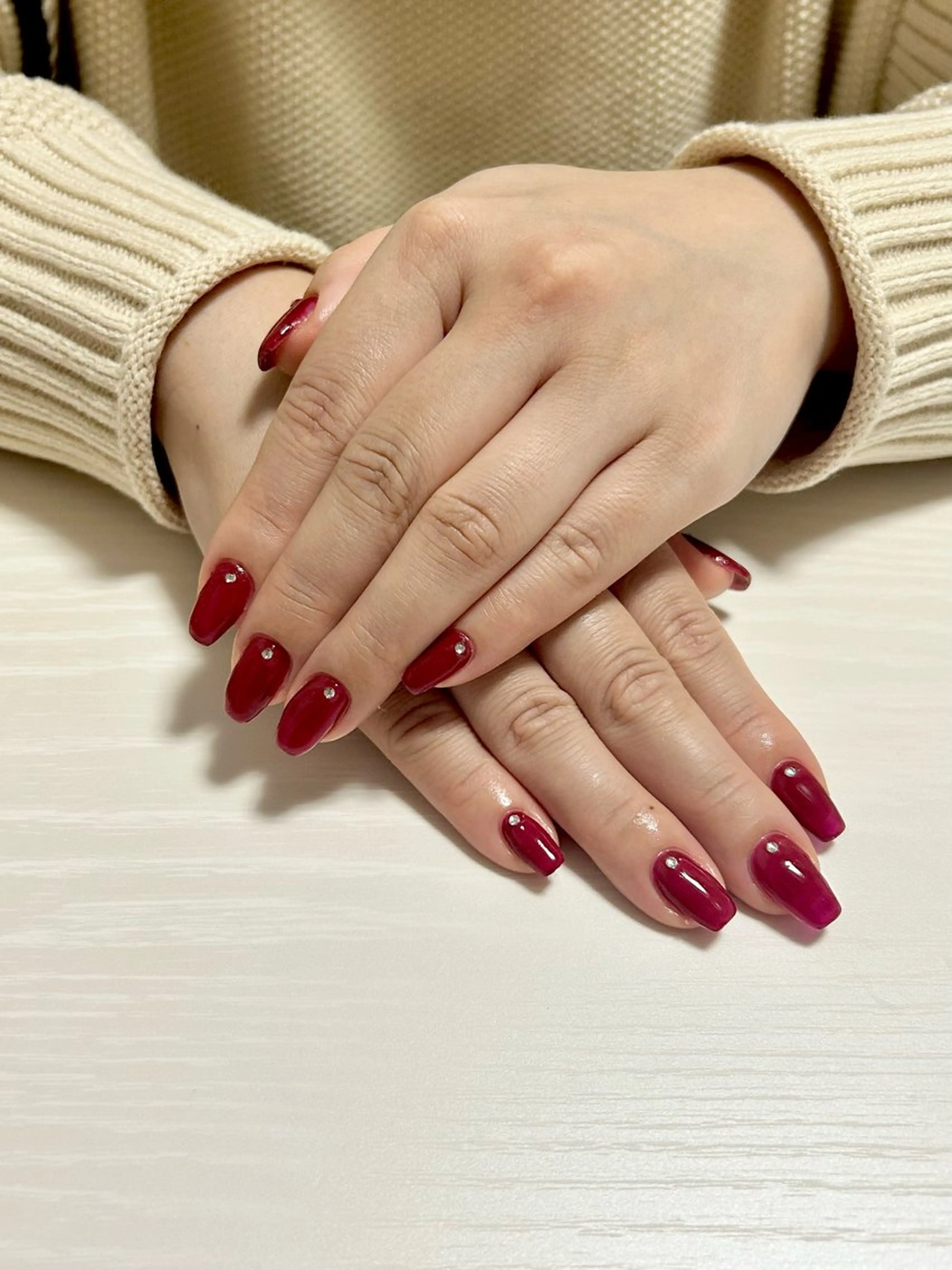 ネイル ワンカラーネイル ハンドネイル 【malunail】 8月15日〜店舗移動のネイルデザイン
