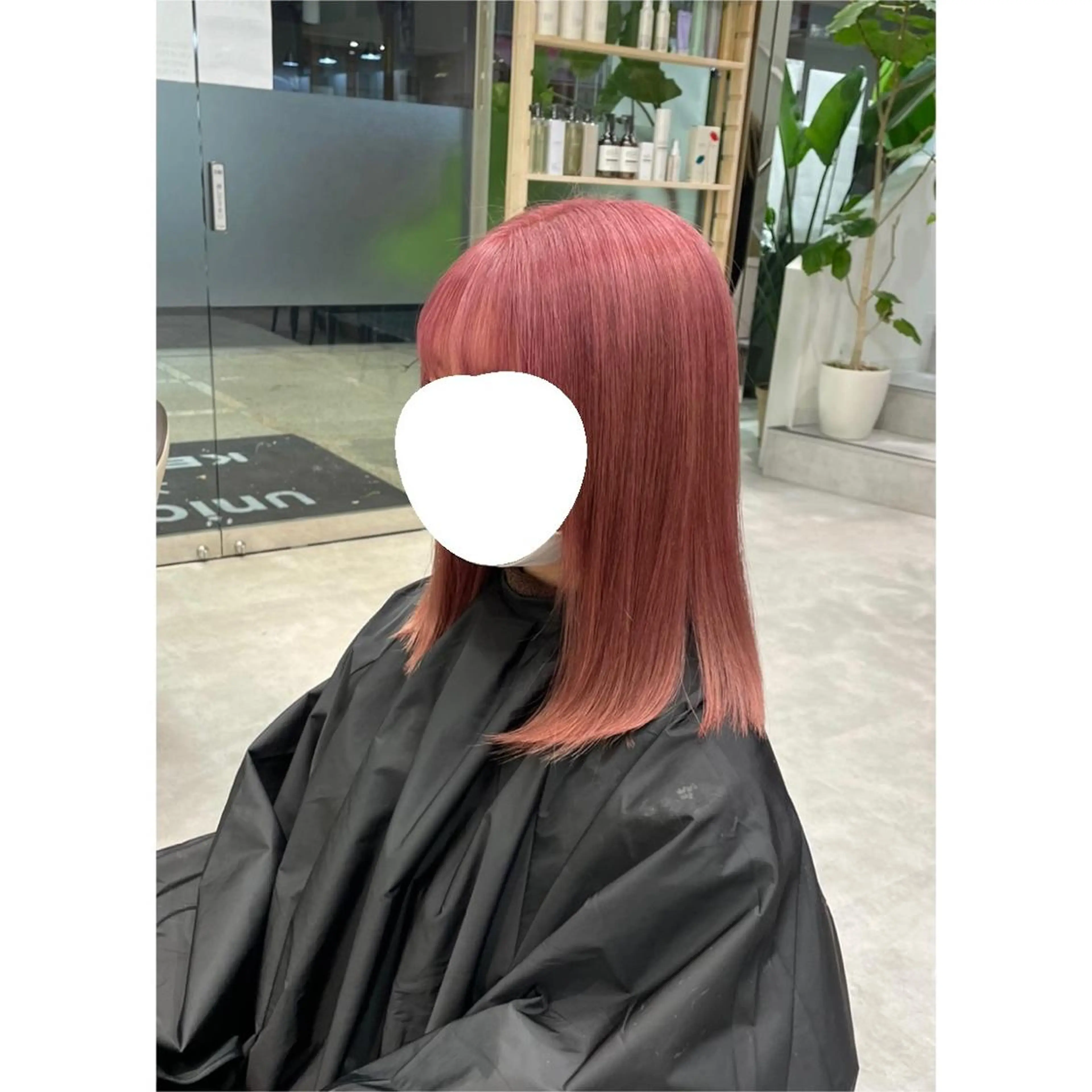 ミディアム カラー ピンクカラー ヘアカラー ピンクカラー🎀/ ミルクティー🍼花音のヘアスタイル