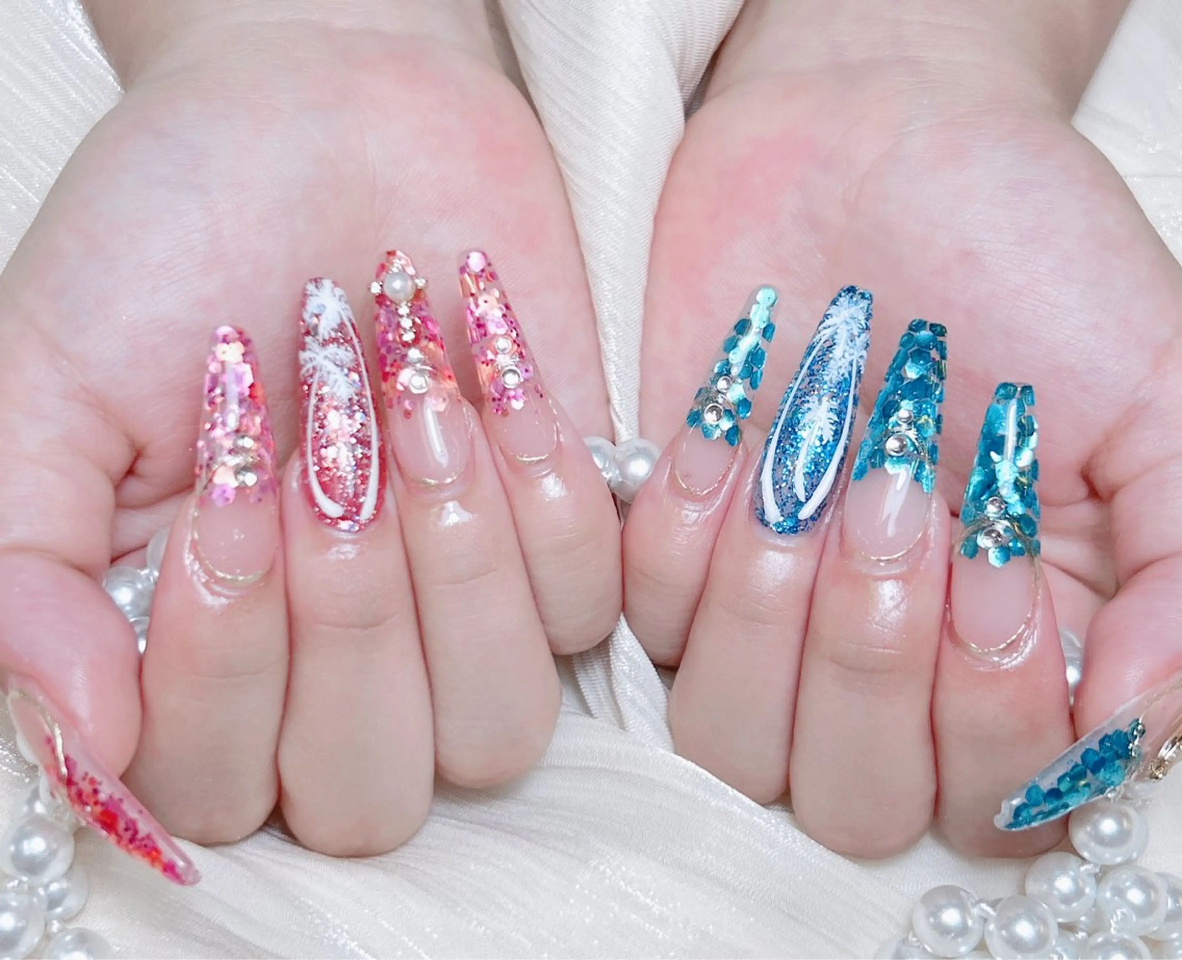 ネイル ハンドネイル M🌷nail 長さだし専門店のネイルデザイン