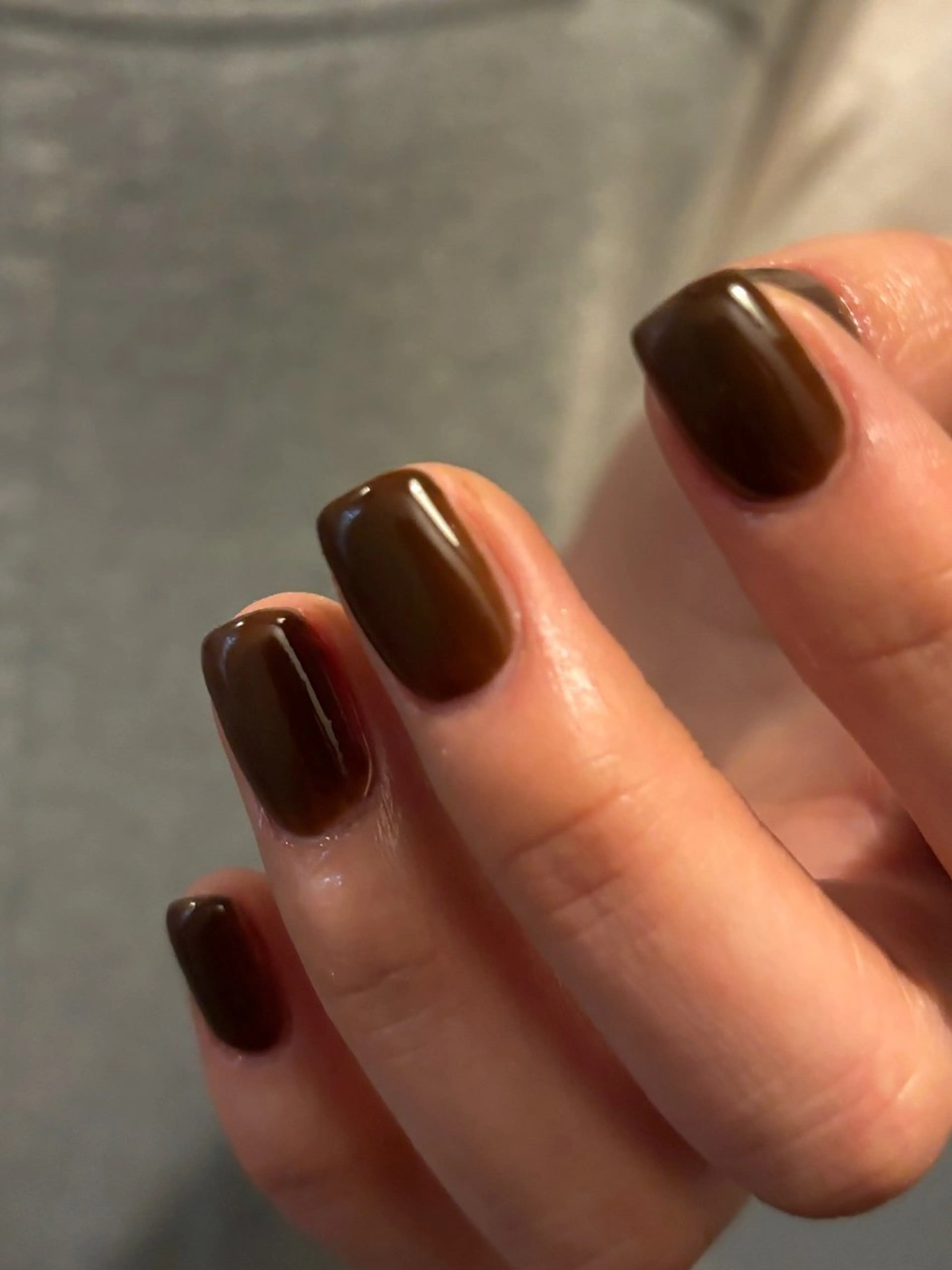 ネイル ブラウン ハンドネイル sister  mohawk所属・chika ／ nailのネイルデザイン