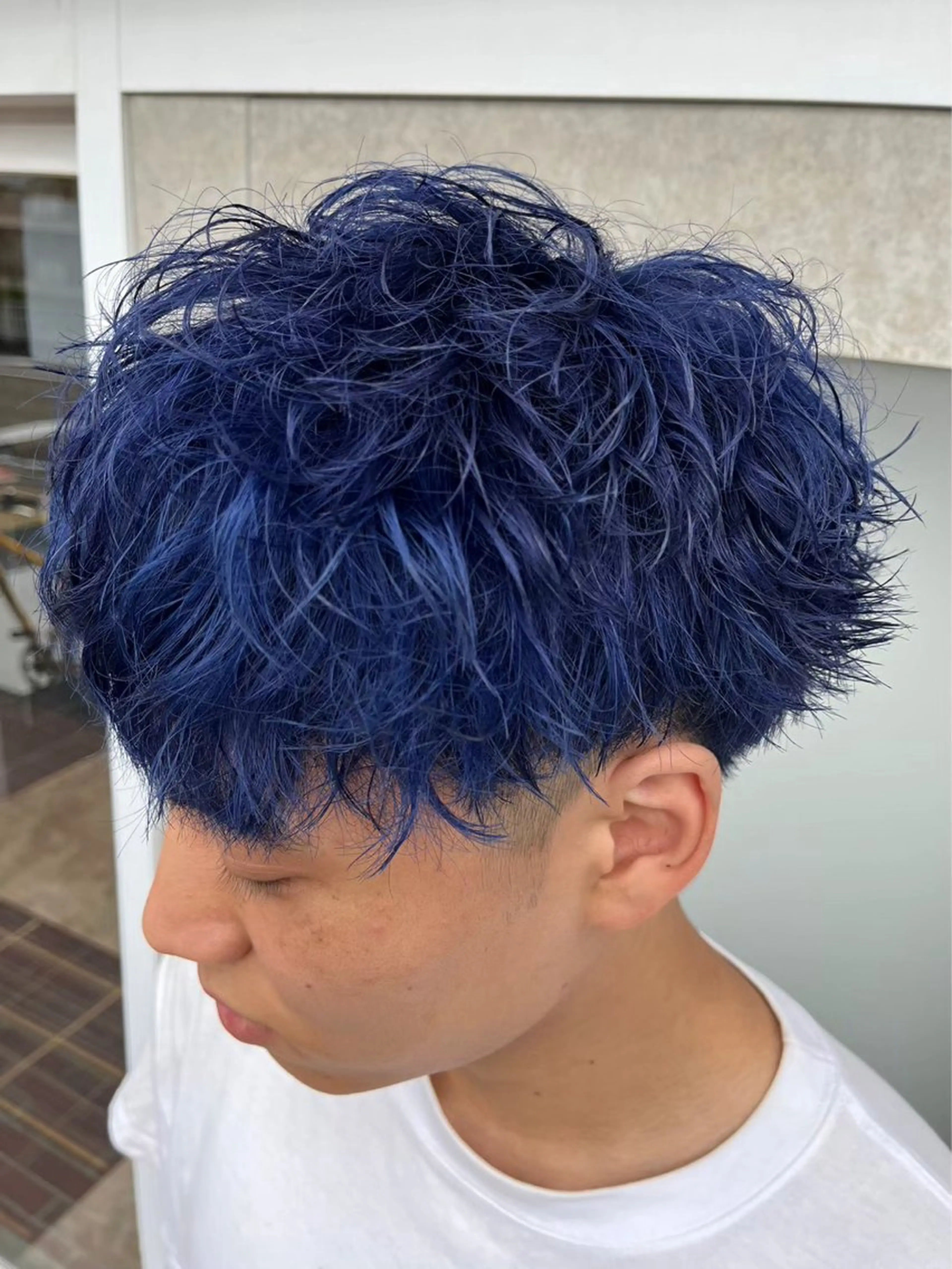 ショート カラー メンズ ダブルカラー カット ヘアカラー メンズサロン alfRed白井のヘアスタイル