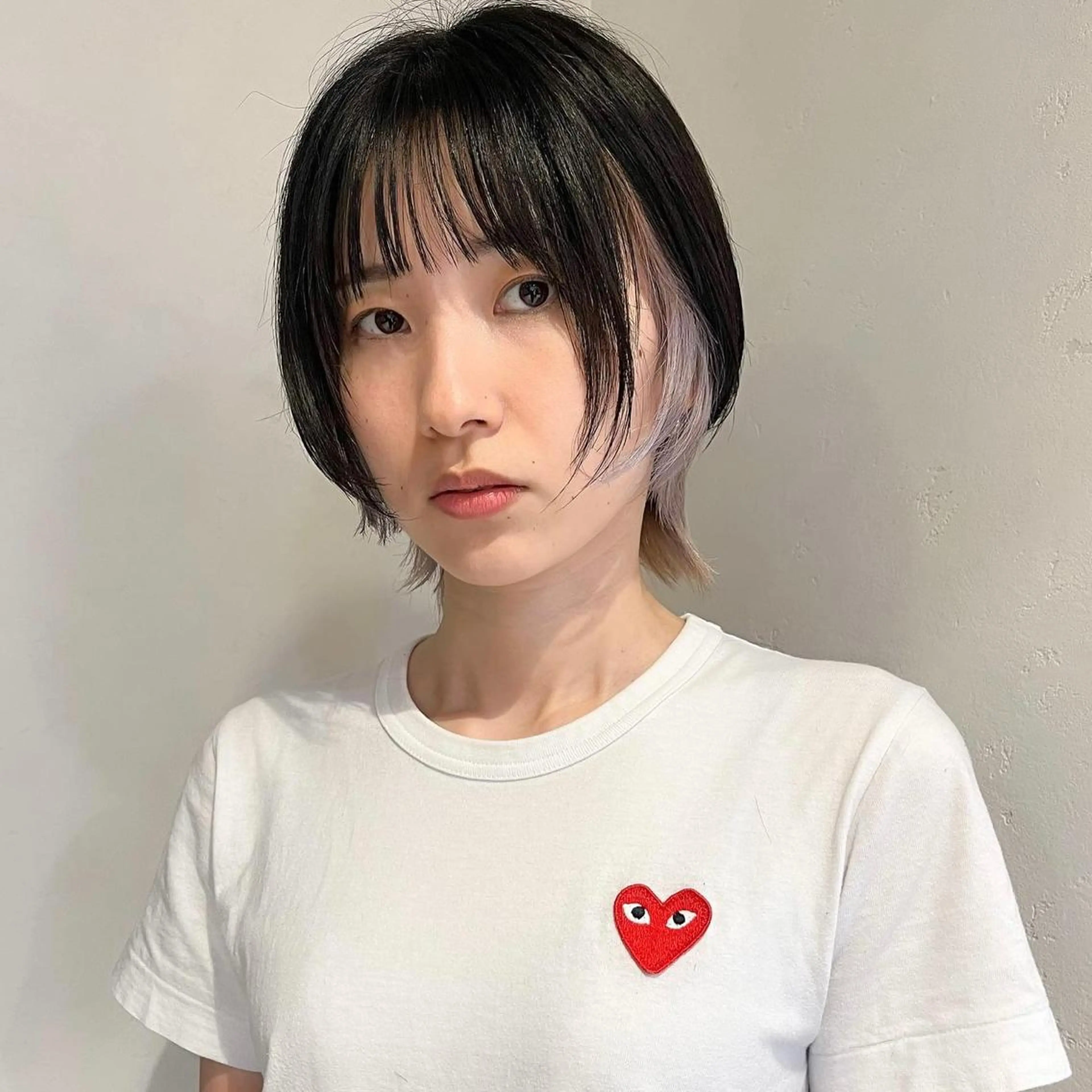 ショート カラー ブリーチ インナーカラー irwi/イルウィ所属・miku🎀門前仲町 ブリーチ・レイヤーのヘアスタイル