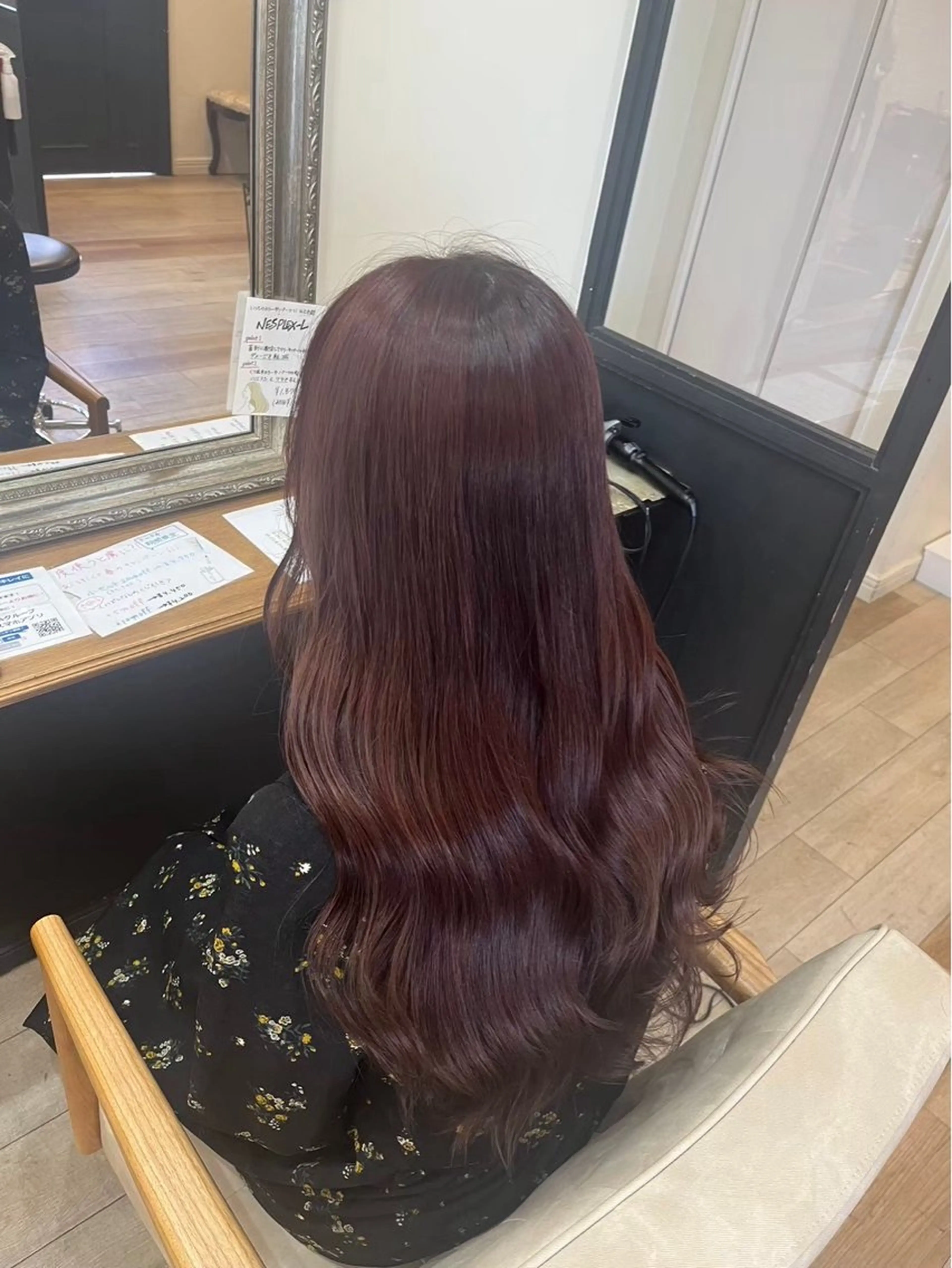 セミロング カラー ヘアカラー 堀川 希歩のヘアスタイル