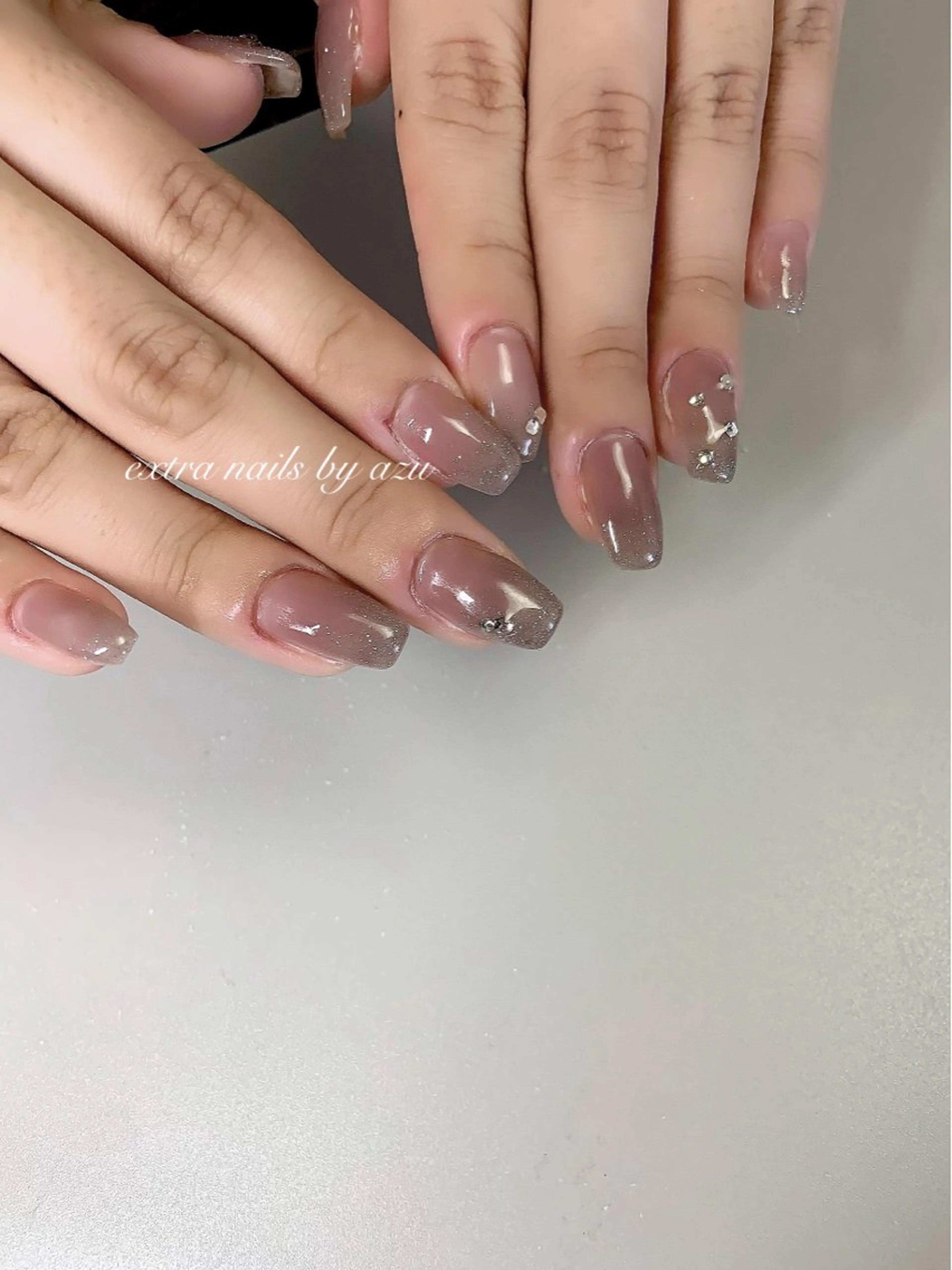 ネイル ハンドネイル extranails /wax　azuのネイルデザイン