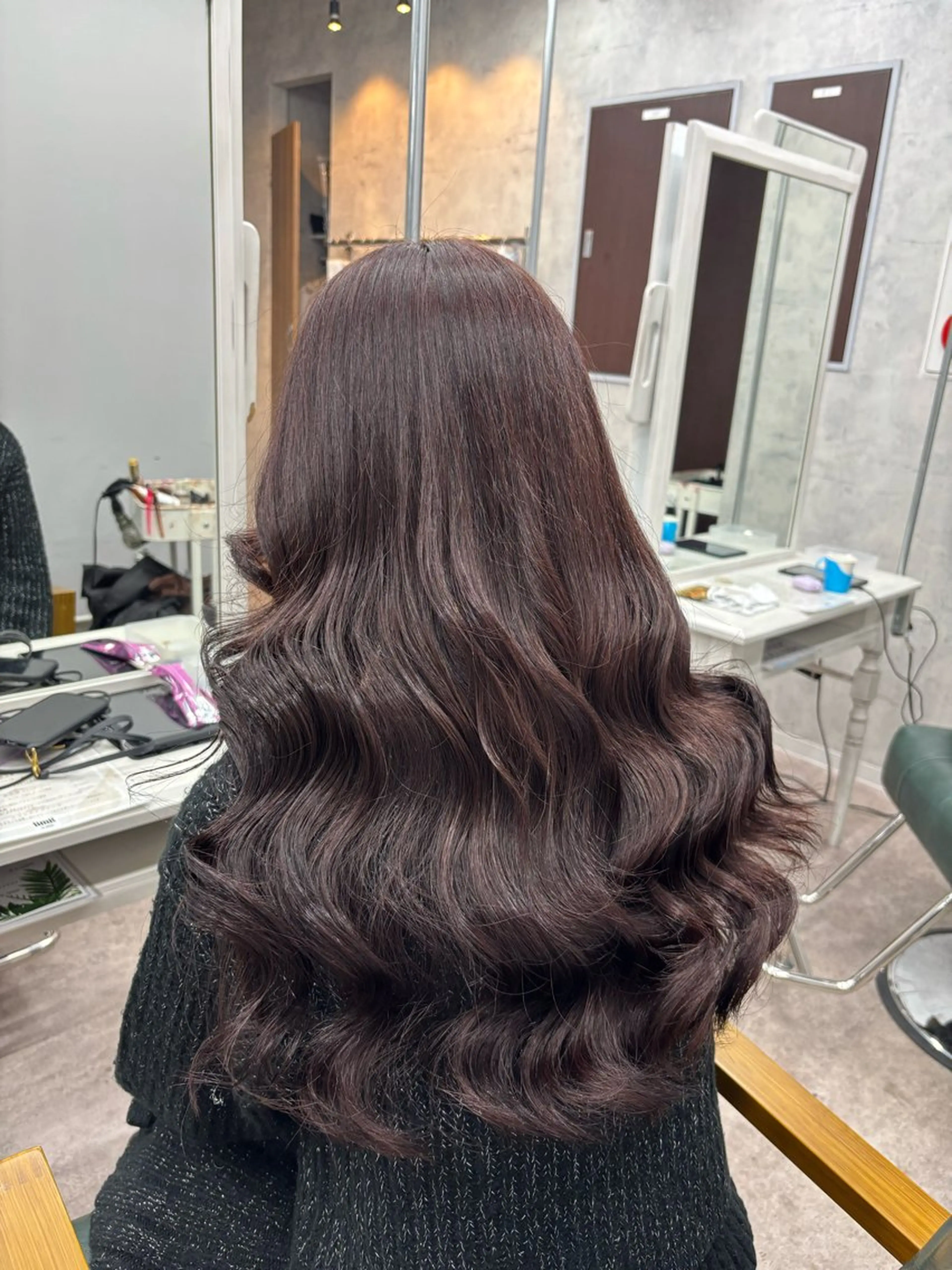 ロング ヘアセット maino /暖色カラー🍓のヘアスタイル