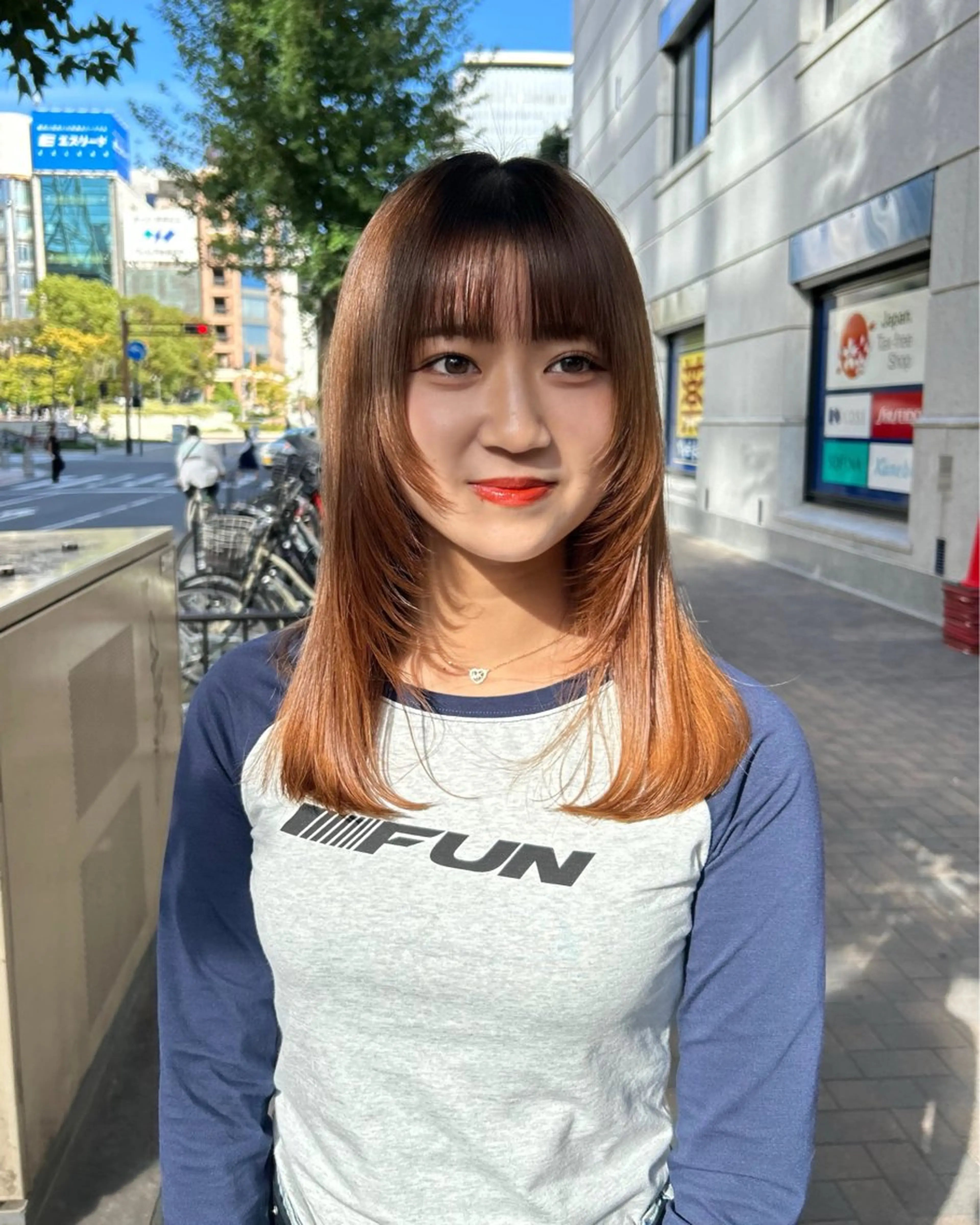 ミディアム 名古屋栄/ブリーチ/ ボブ🧃木下桃嘉のヘアスタイル