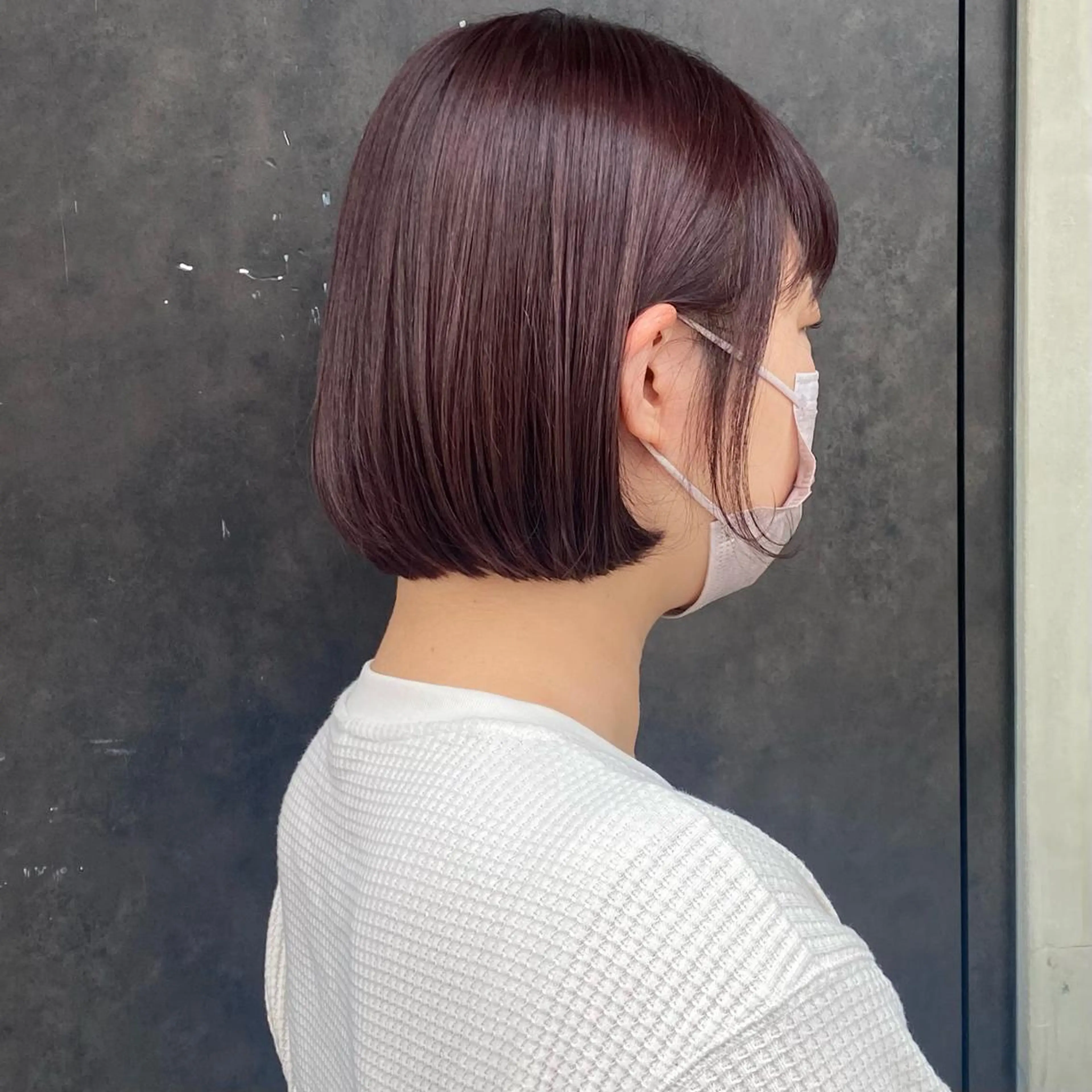 ミディアム カラー 透明感カラー カット ヘアカラー トリートメント 比嘉 陽のヘアスタイル