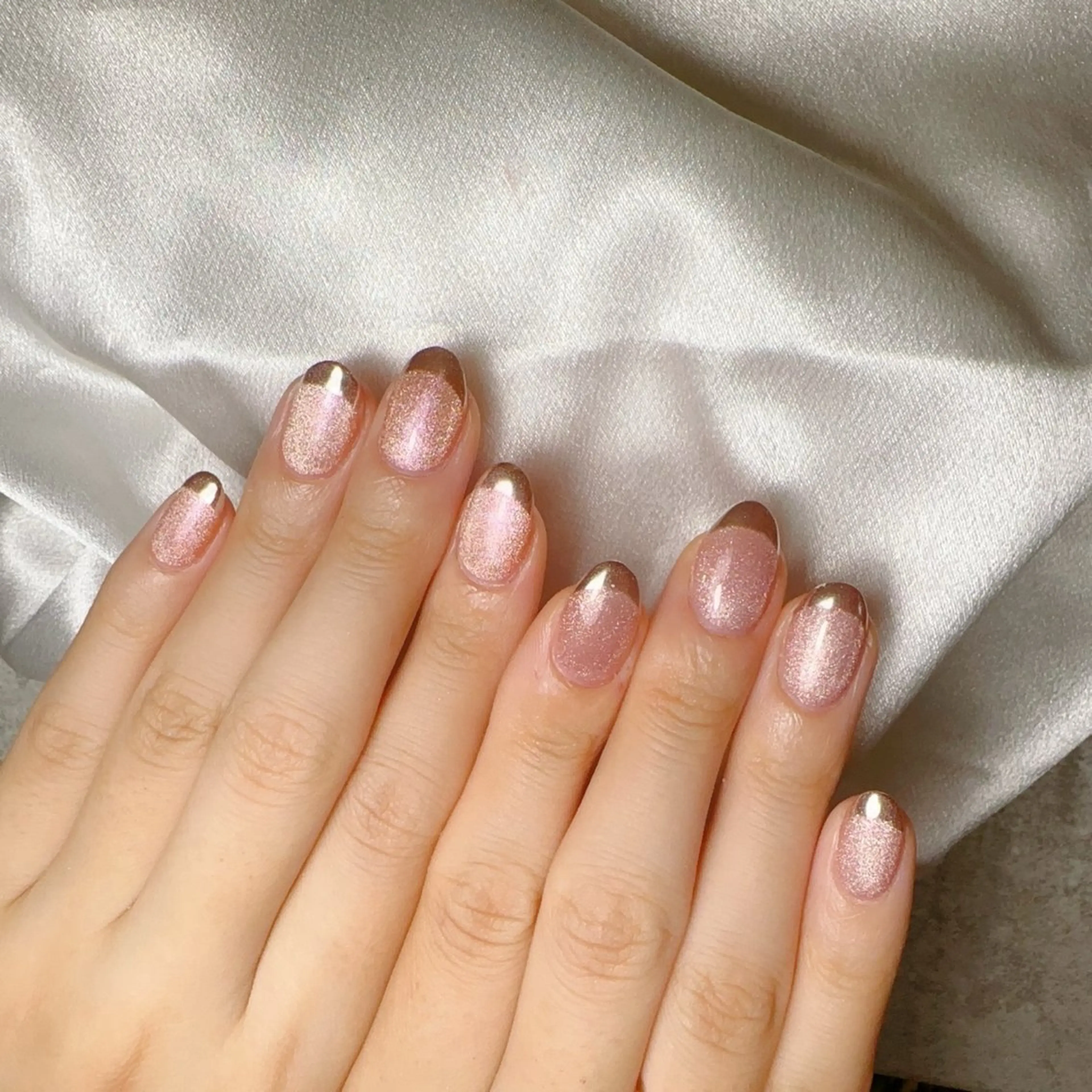 ネイル フレンチネイル マグネットネイル ミラーネイル JUN   nail所属・横井那名 JUN NAILのネイルデザイン