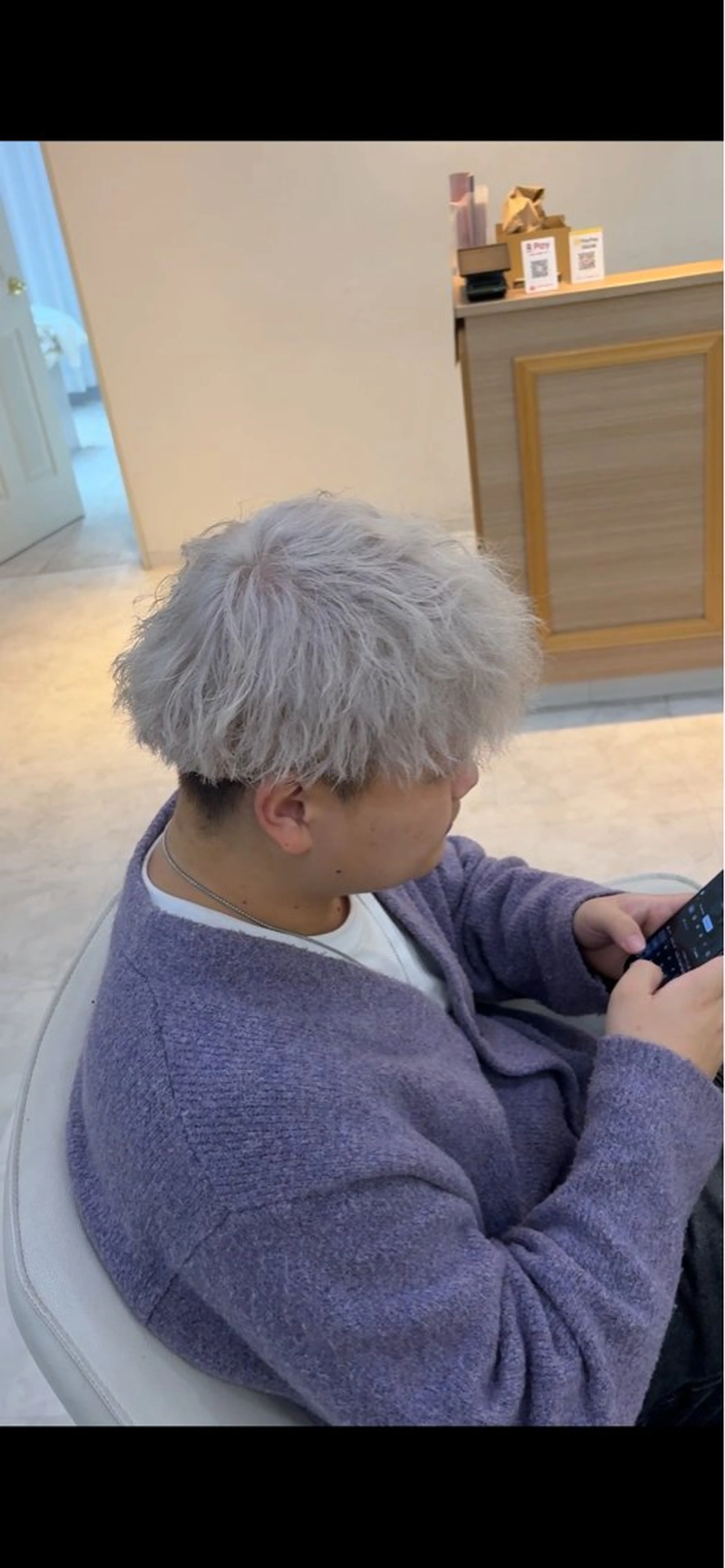 メンズ メンズパーマ ヘアカラー トリートメント 田澤 史悠のヘアスタイル