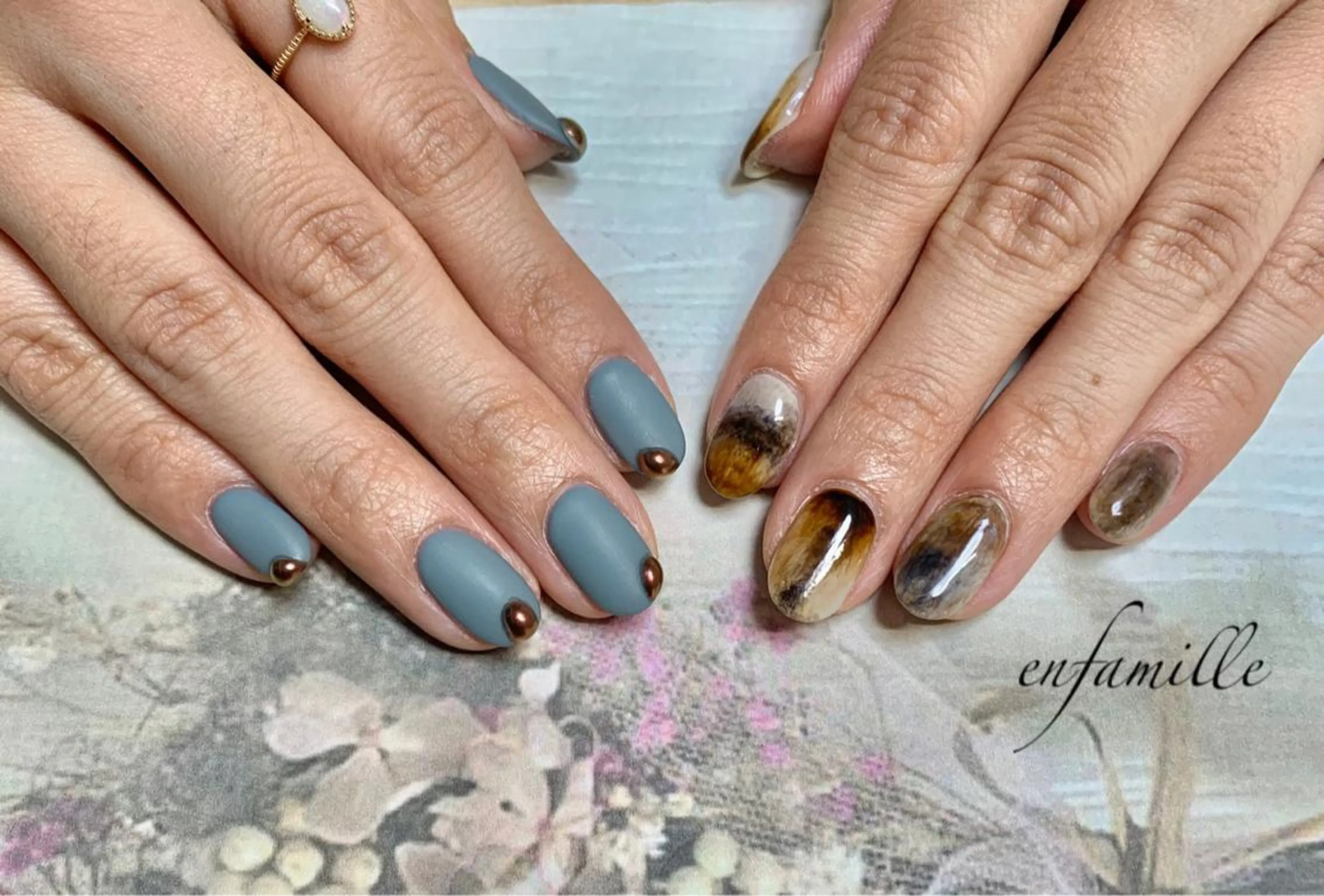 ネイル ハンドネイル nail salon en familleのネイルデザイン