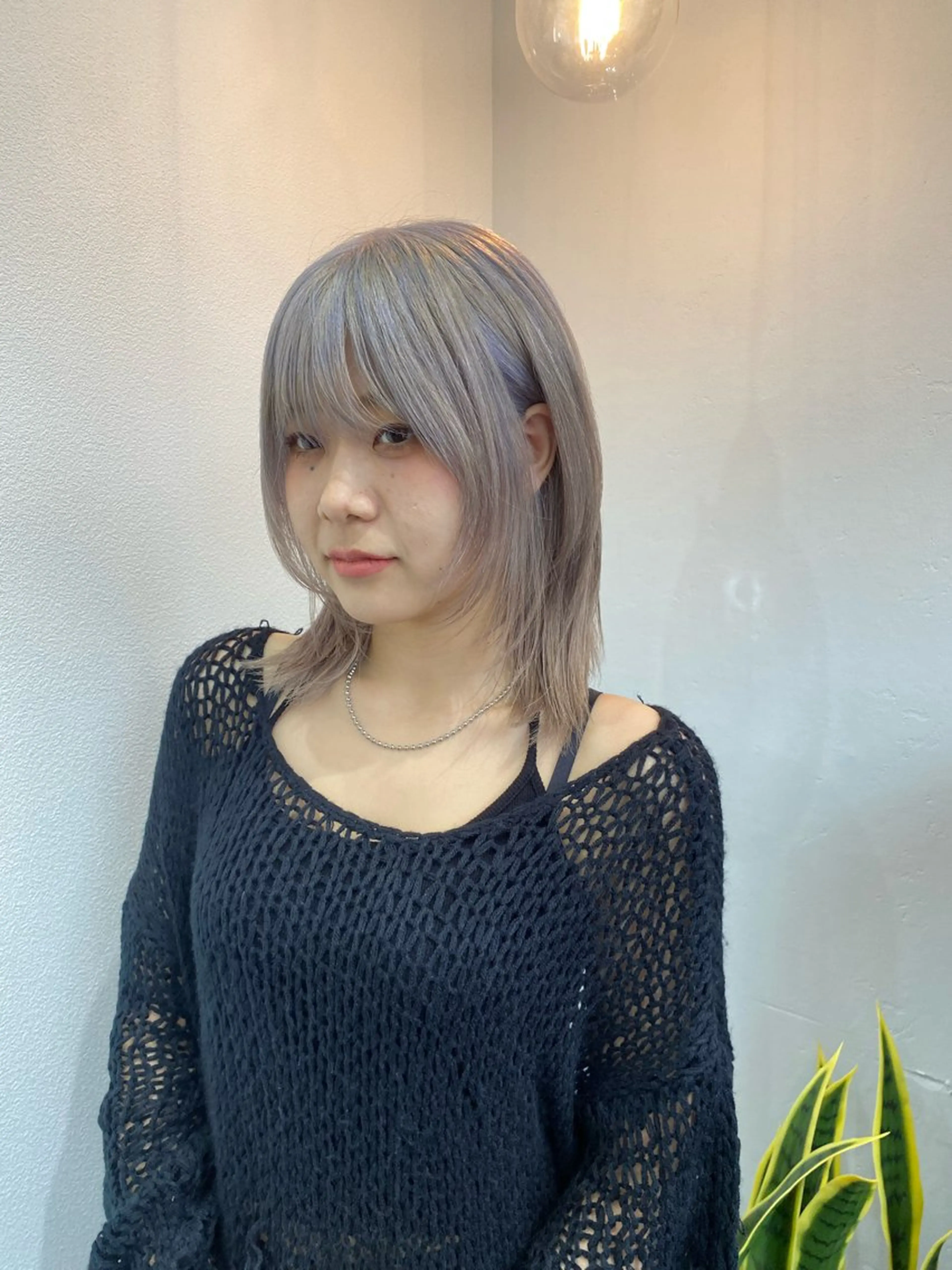 ミディアム カラー カット ヘアカラー トリートメント ボブ/透明感カラー /サナ🌼のヘアスタイル