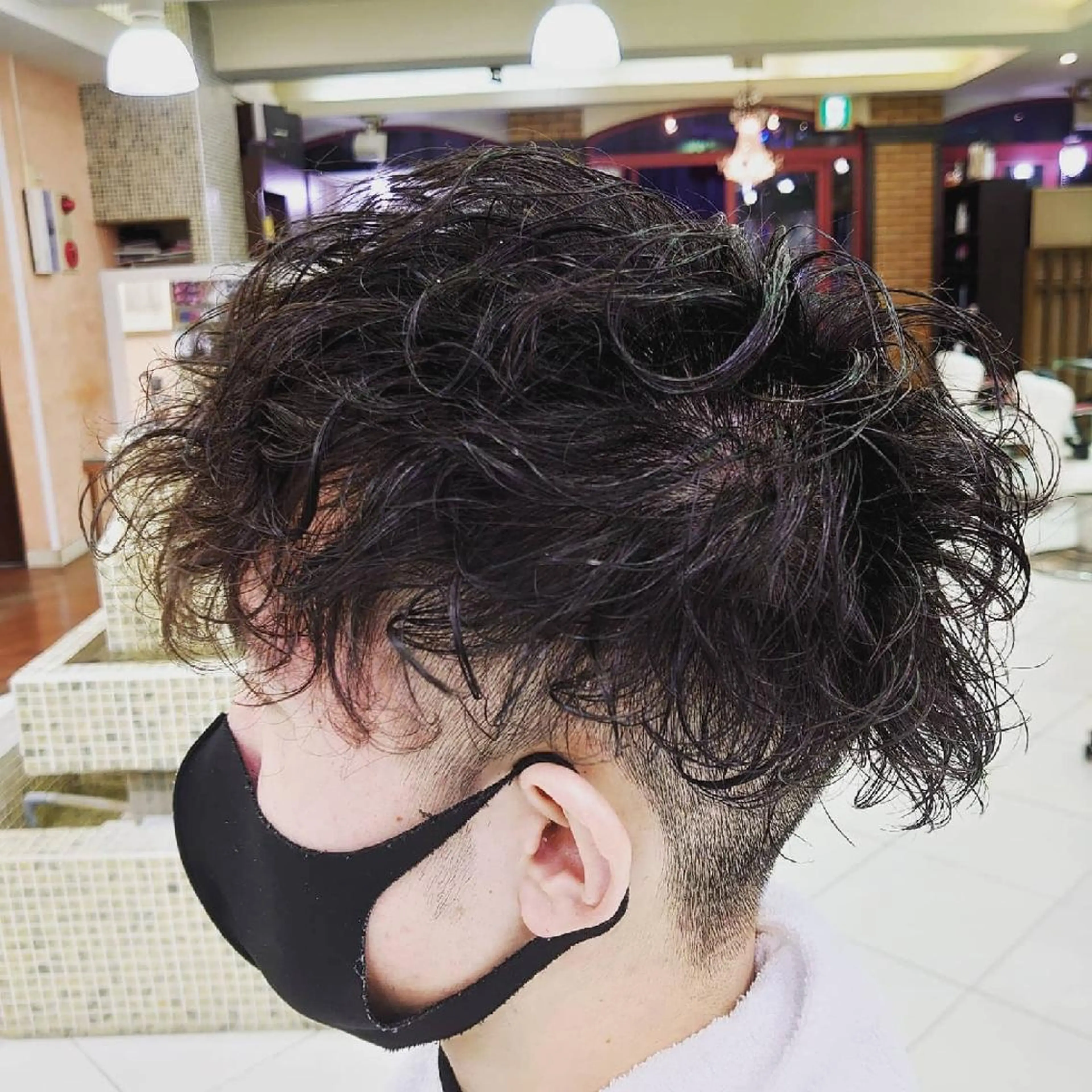 ショート パーマ メンズ 刈り上げ 🐺一ノ瀬 凌 / デザインウルフ🐺のヘアスタイル