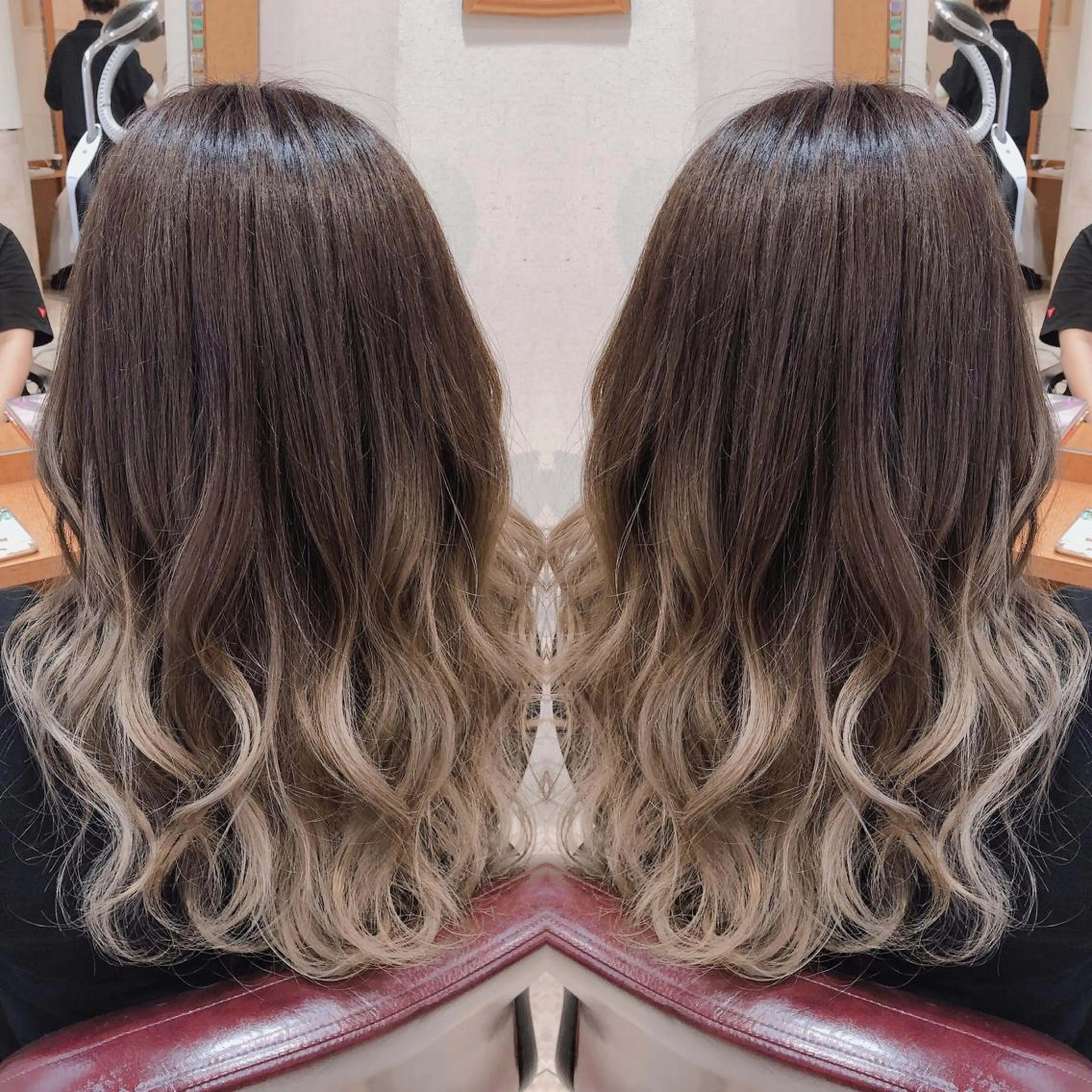 ロング カラー ブリーチ ケアブリーチ グラデーションカラー ハイトーンカラー 韓国ヘア🤍髪質改善 🇰🇷AKANEのヘアスタイル