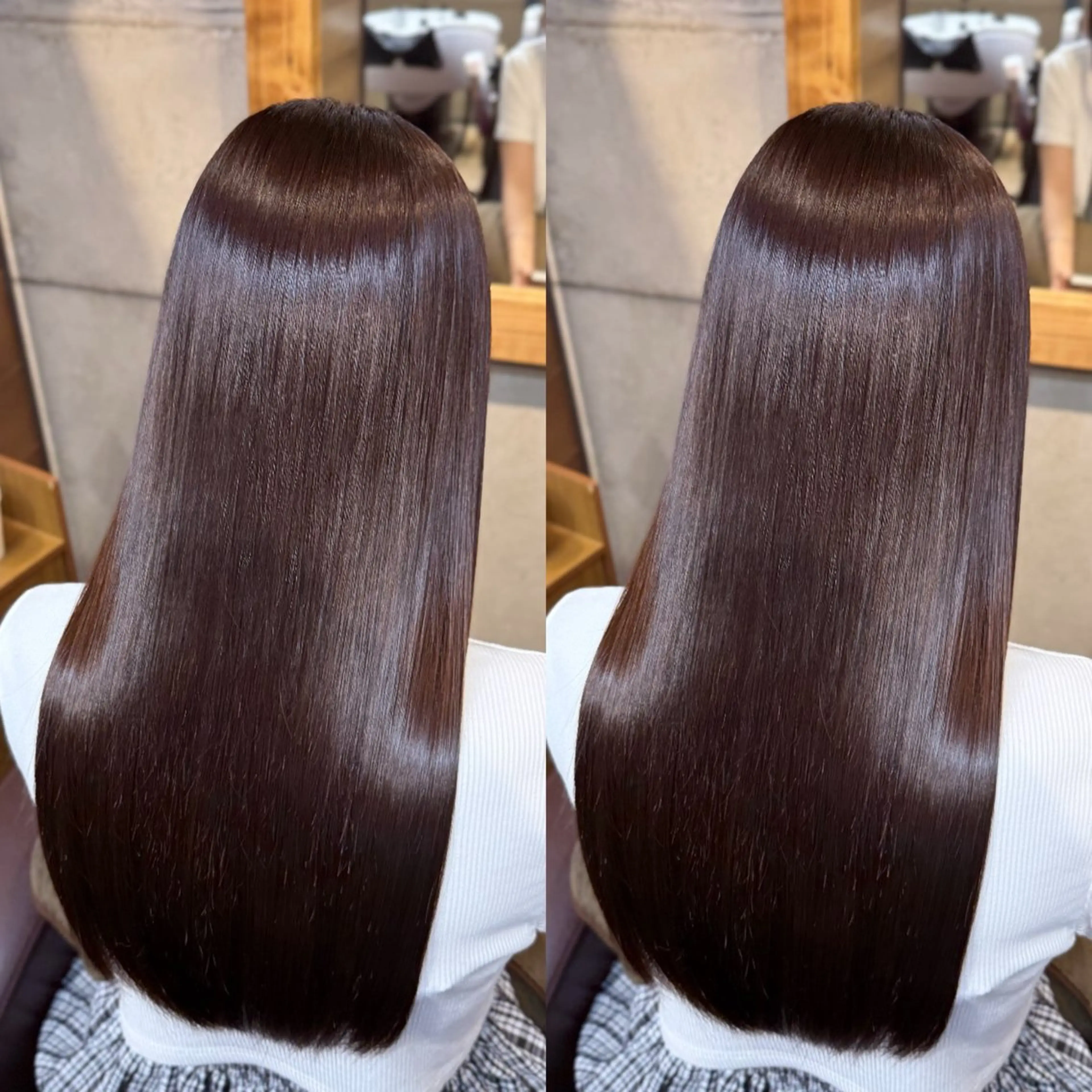 ロング カラー トリートメント カット ヘアカラー 縮毛矯正 トリートメント ✨美髪✨モテ髪♥️ お任せください！のヘアスタイル