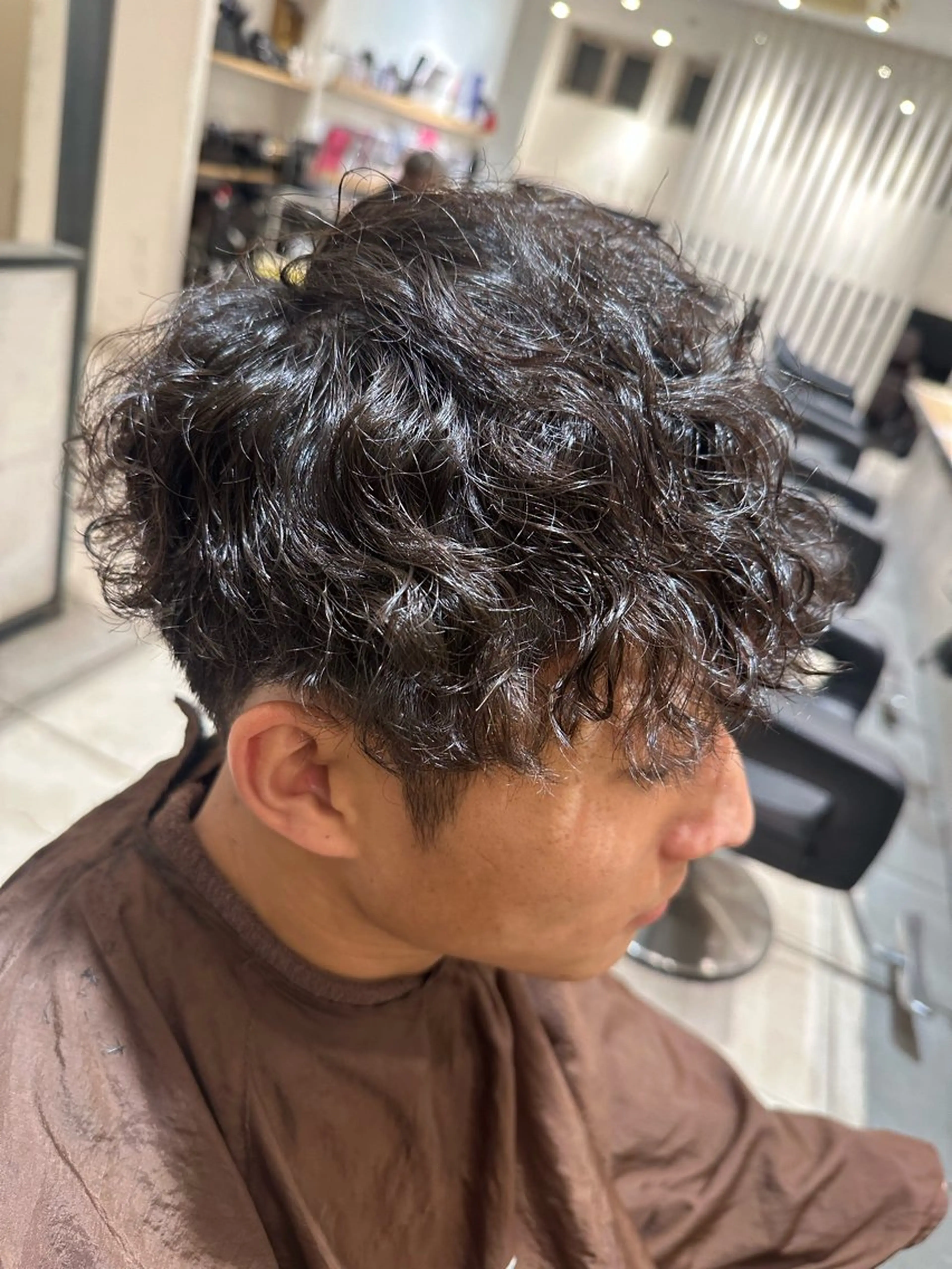 パーマ フクイ ミユのヘアスタイル