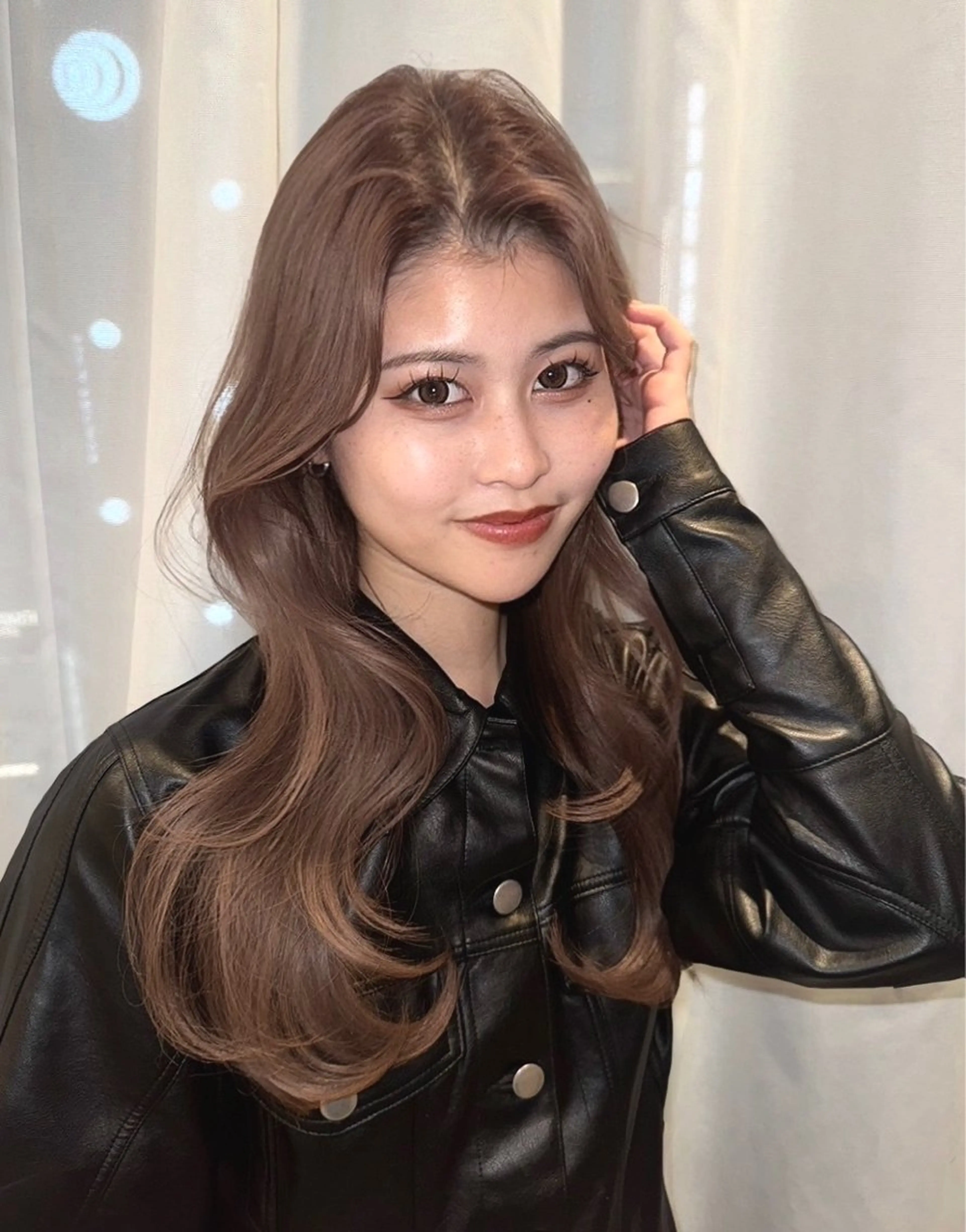 ロング 韓国風/ 柴田礼空のヘアスタイル