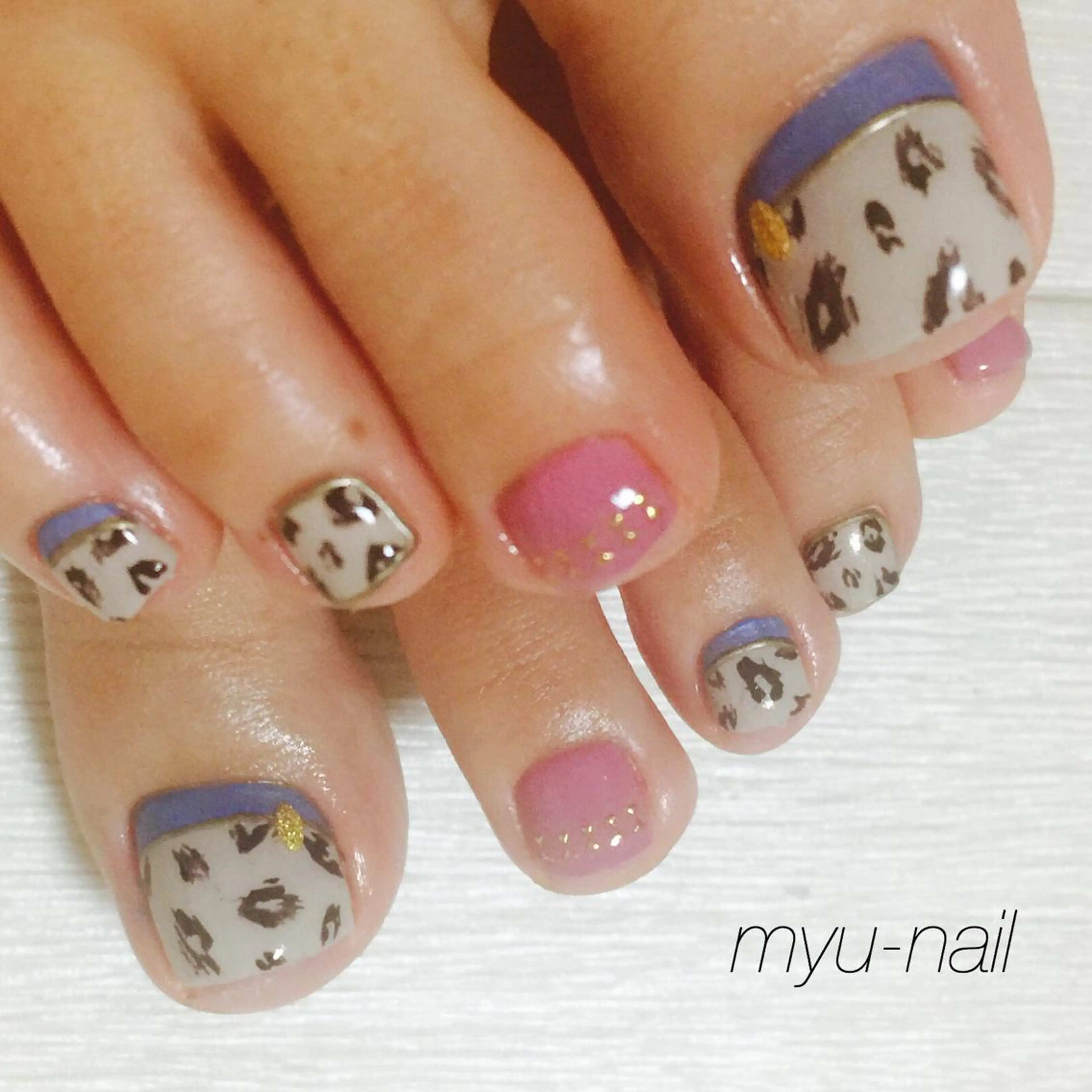 ネイル フットネイル ジェルネイル フットネイル ホームサロン myu-nailのネイルデザイン