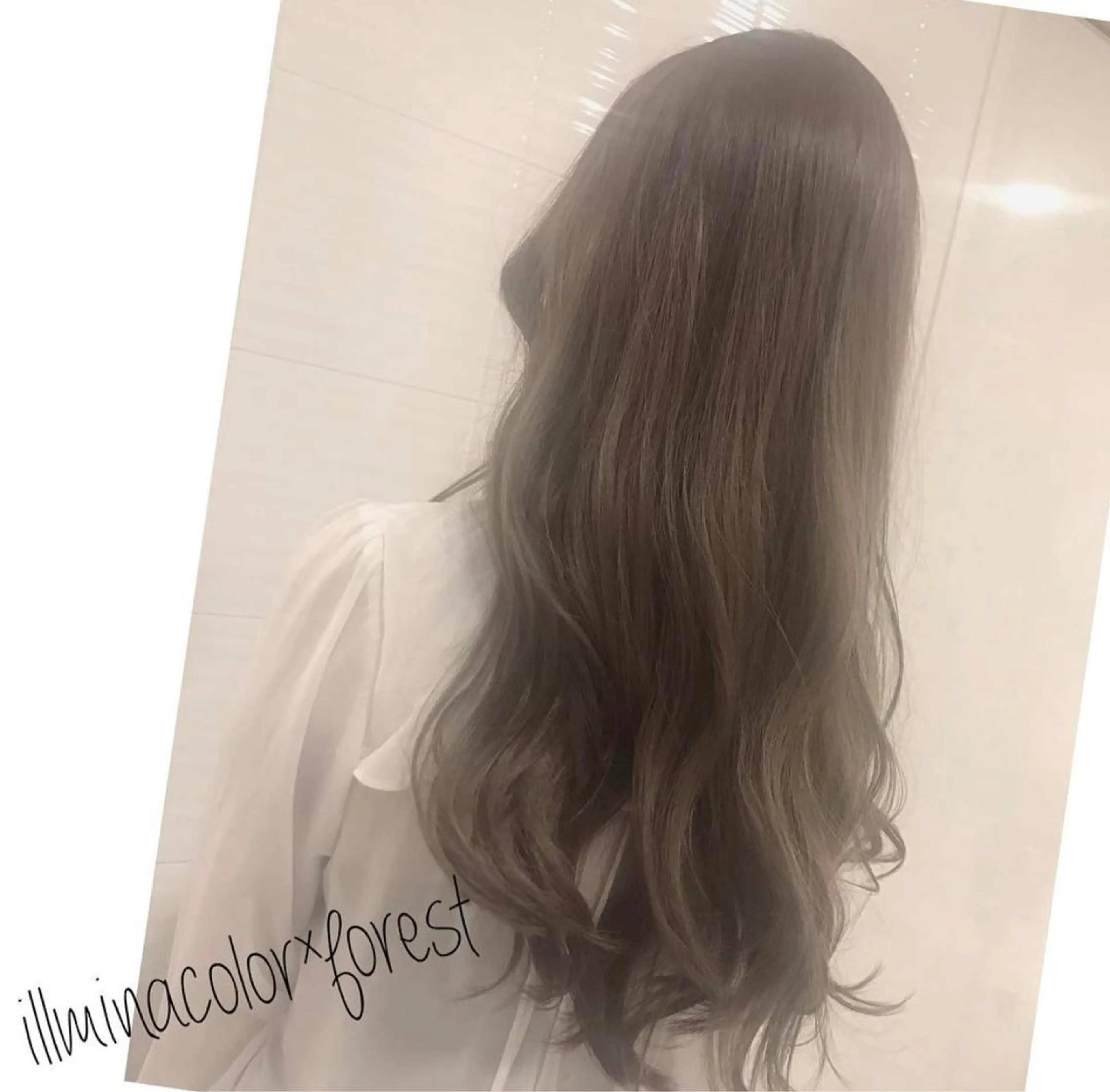 ロング カラー グレージュ ❣️髪質改善特化❣️ カモアオイのヘアスタイル