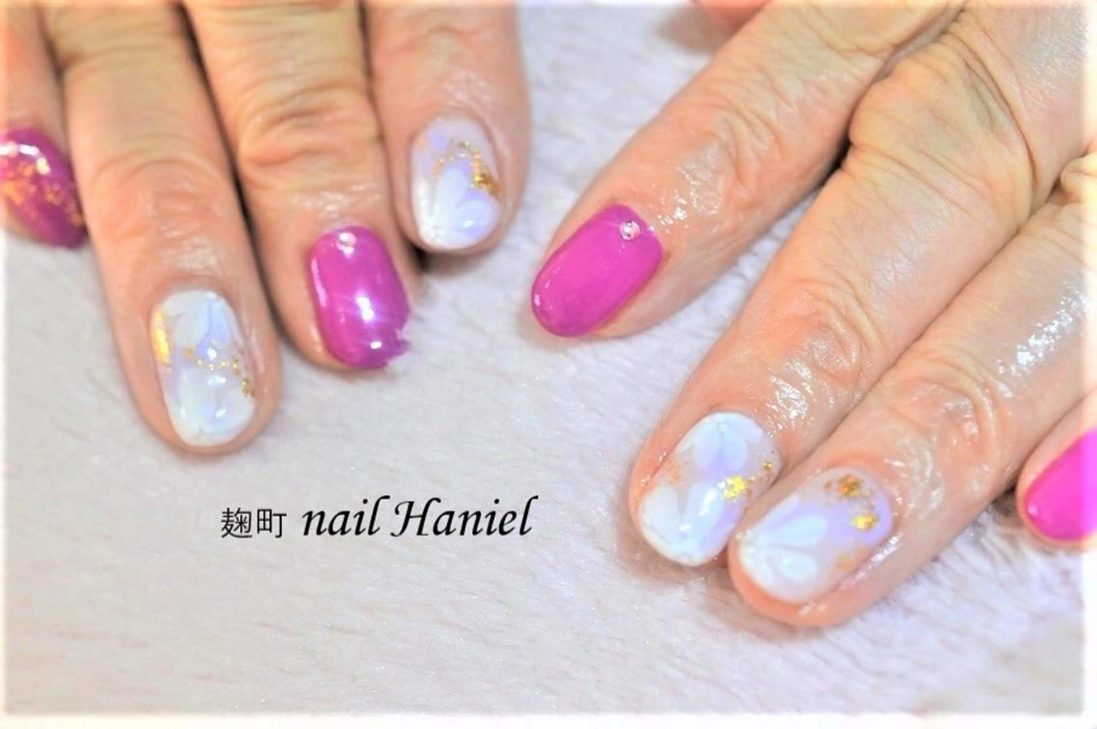 ネイル アートネイル ジェルネイル パラジェル nail Haniel所属・半蔵門サロンハニエル 魅神 ちよのネイルデザイン