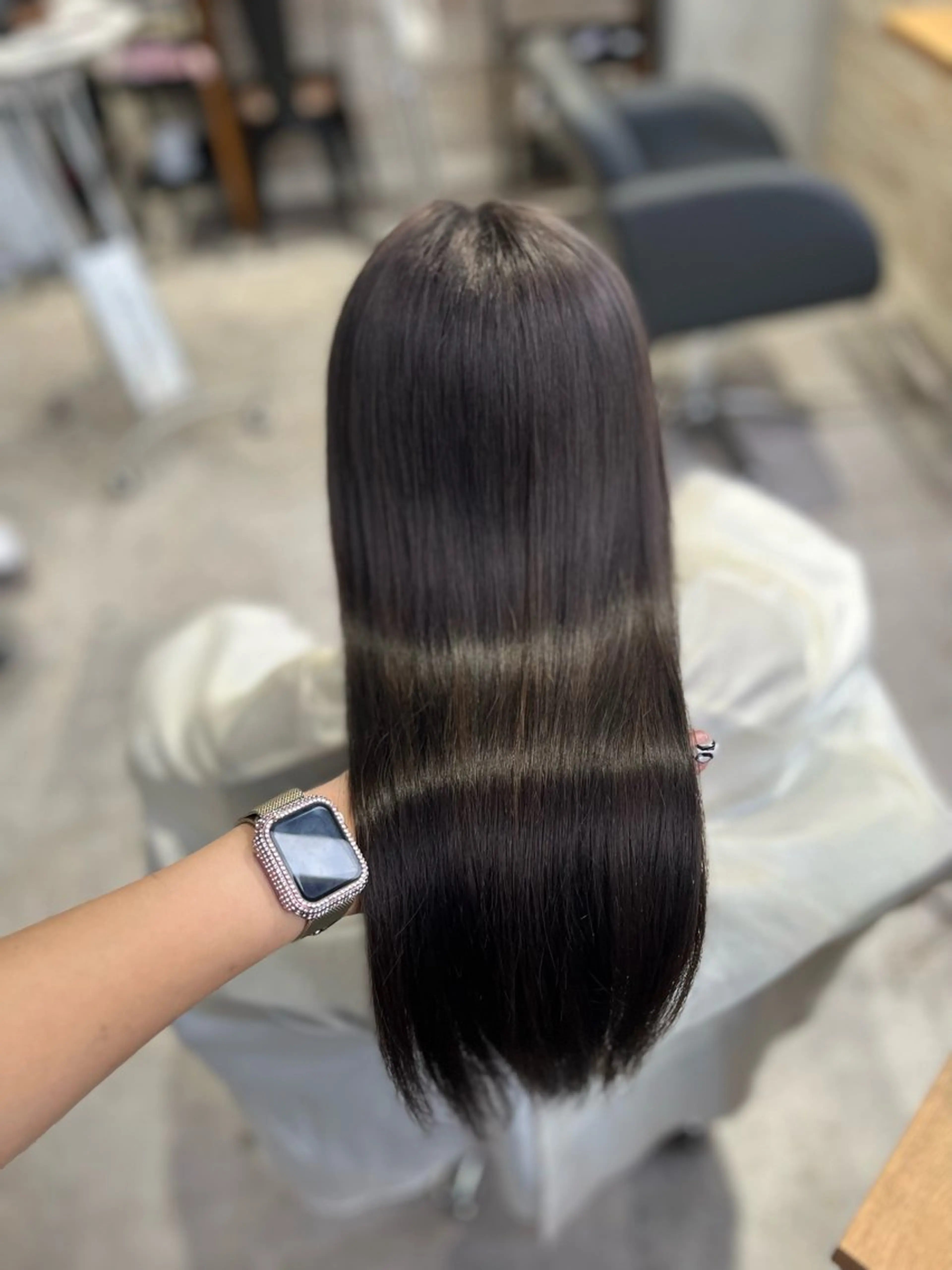 ロング shes茶屋町アリサ 🎀顔周り×韓国風のヘアスタイル