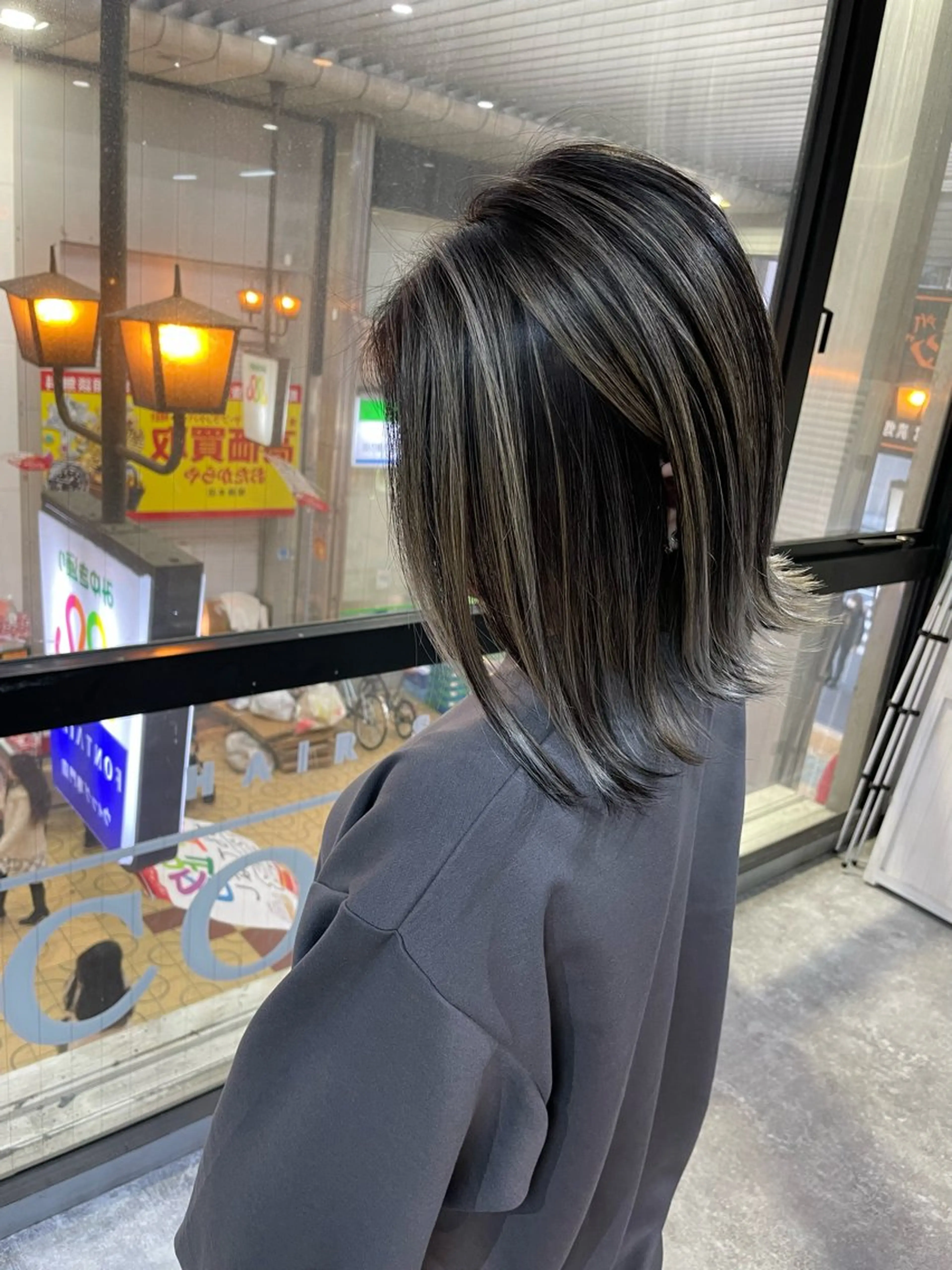 ミディアム ミディアムパーマ ミストバング ハイライト 髪質改善 ヨシンモリ HAIR SMILE COEURのその他イメージ