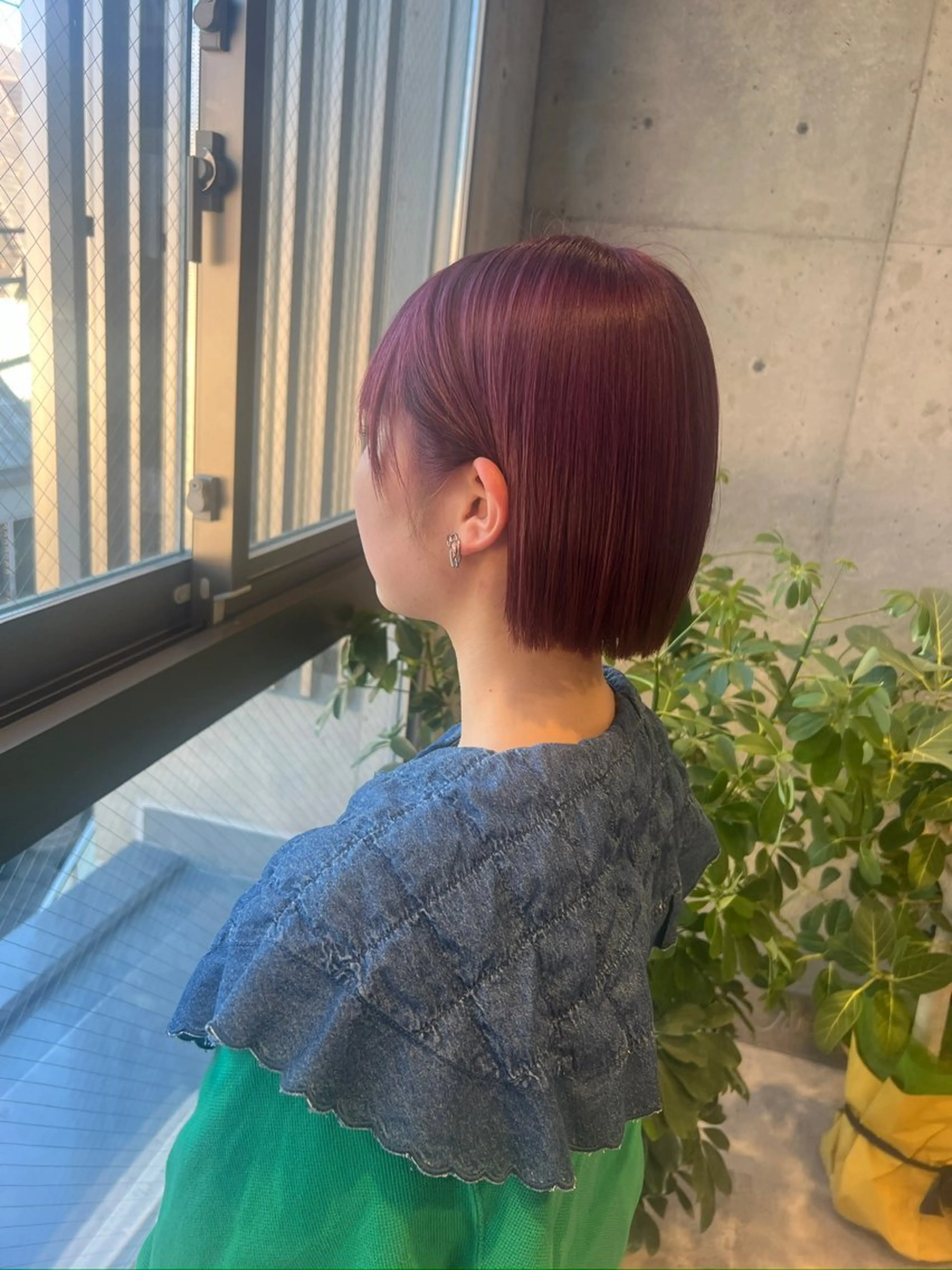 カラー ピンクカラー ピンクパープル クリスマス ヘアカラー トリートメント 暖色magico/ レイヤーゆいかずきのヘアスタイル