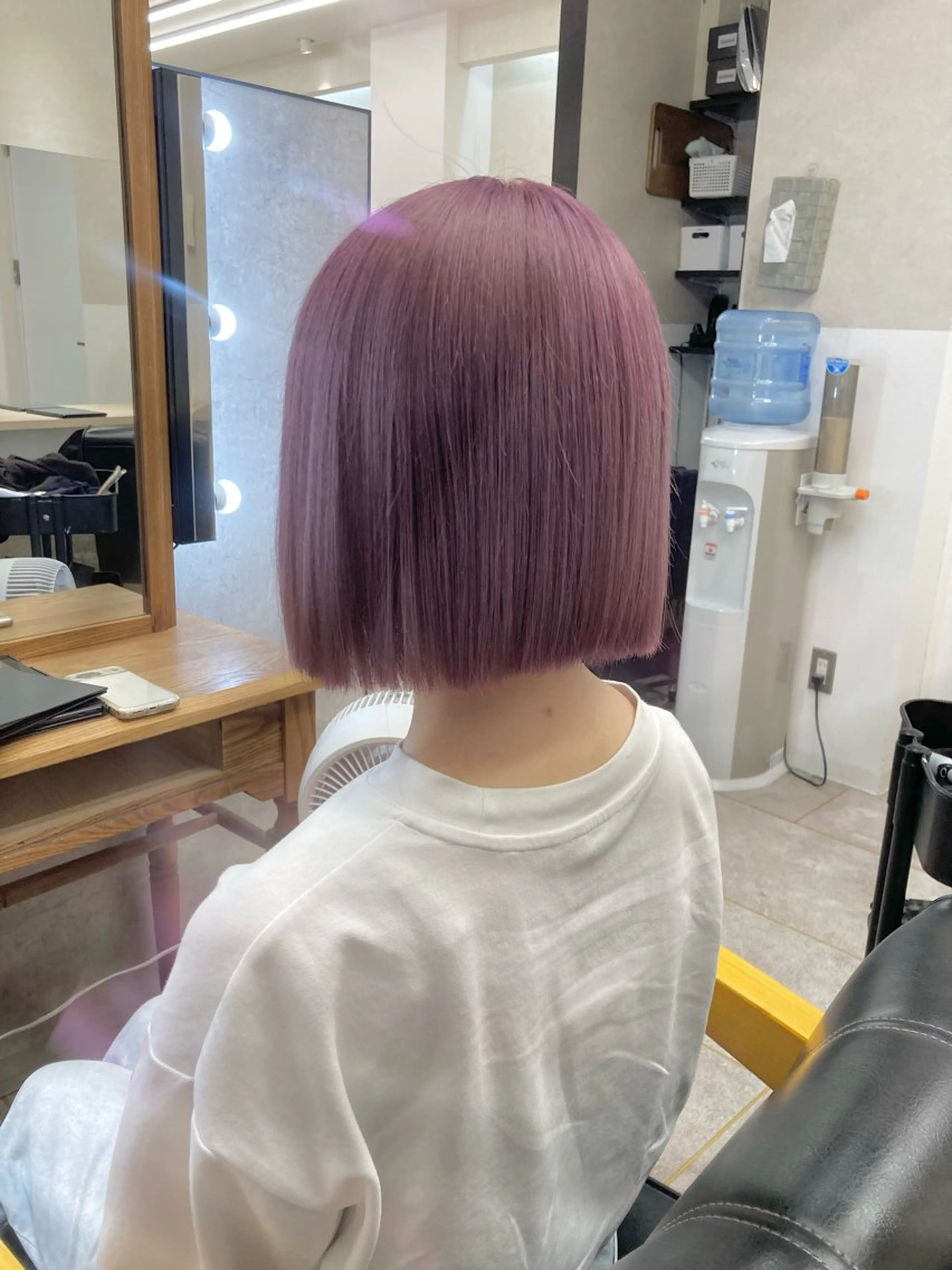 ミディアム カラー ヘアカラー トリートメント GiseL /たつや/ハイトーンのヘアスタイル