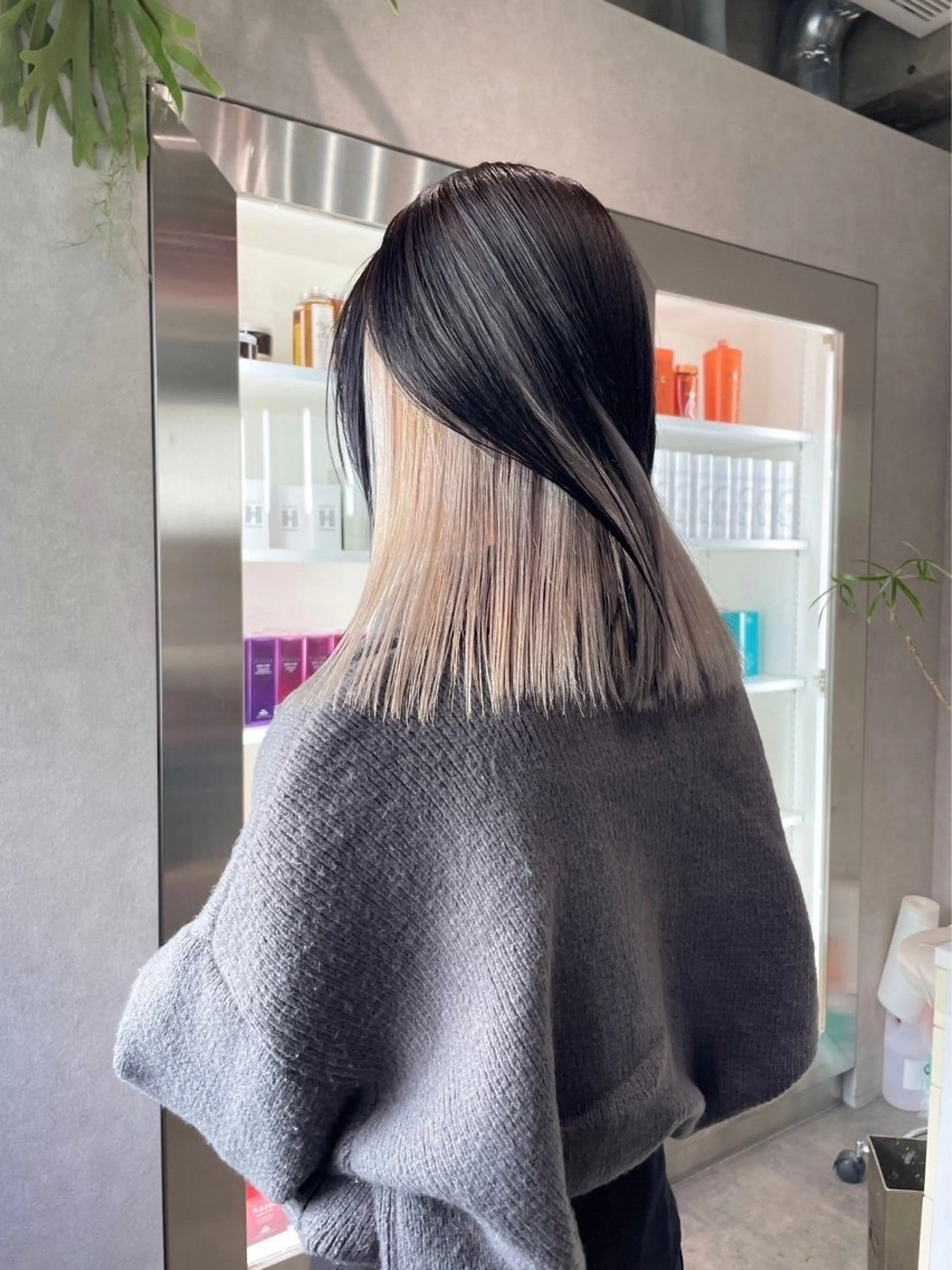 セミロング カラー ヘアカラー HARUKI🏔️/ メンズ/透け感カラーのヘアスタイル