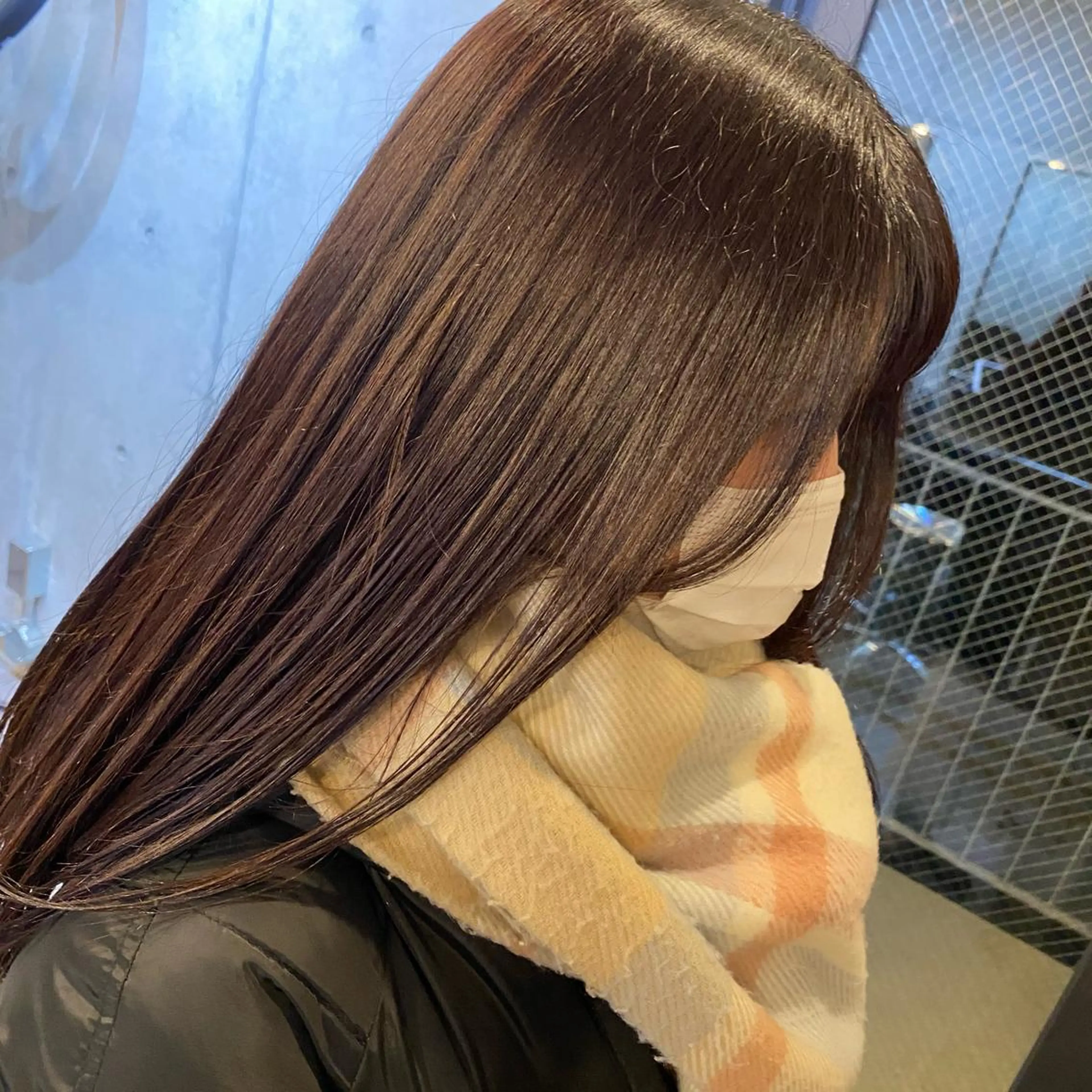 ロング カラー 艶髪ブリーチ 永井竜也のヘアスタイル