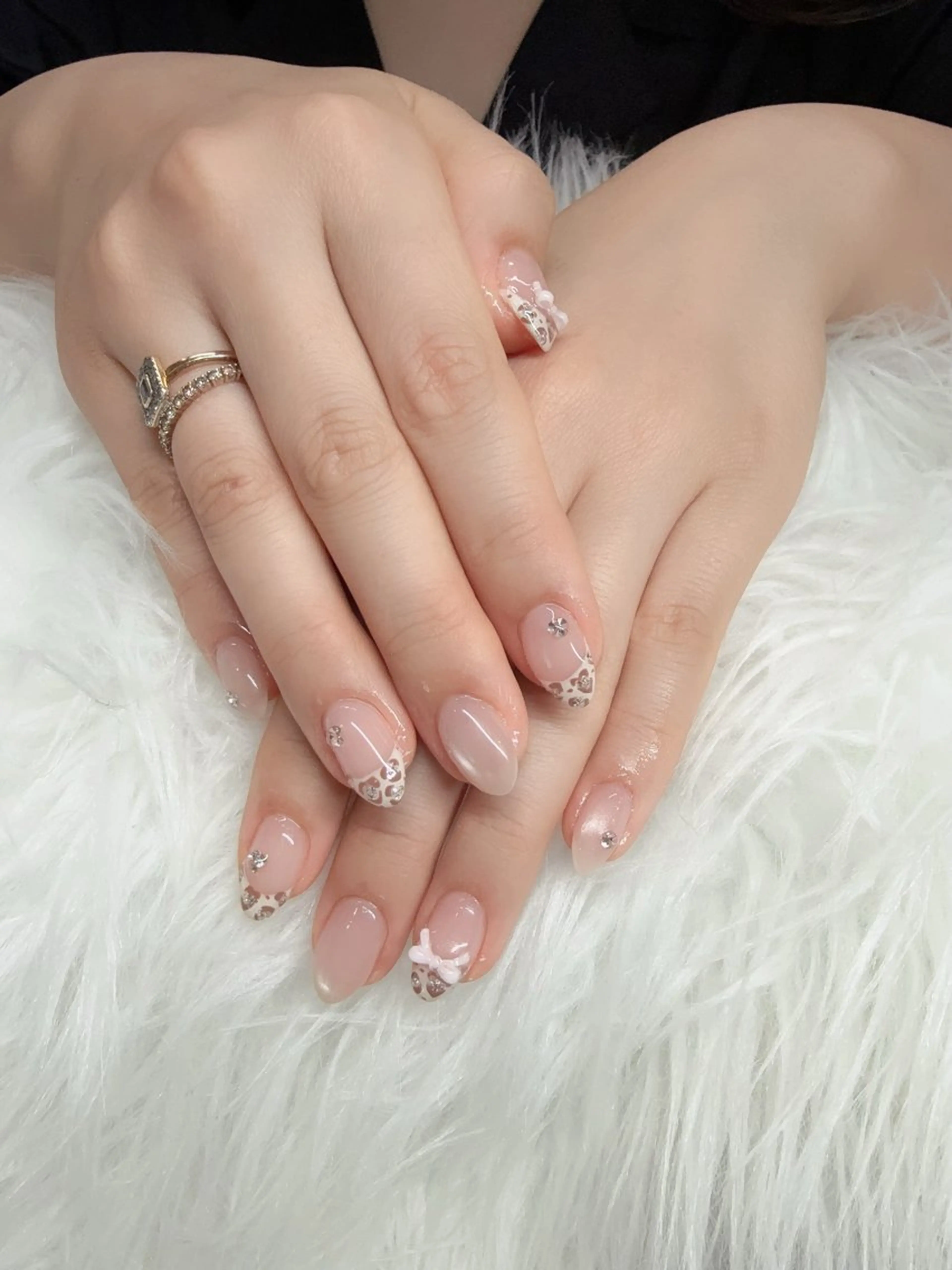 ネイル ボルドー ブラウン チークネイル ドット フットネイル ハンドネイル yurinail所属・yuri nail 高田馬場のネイルデザイン
